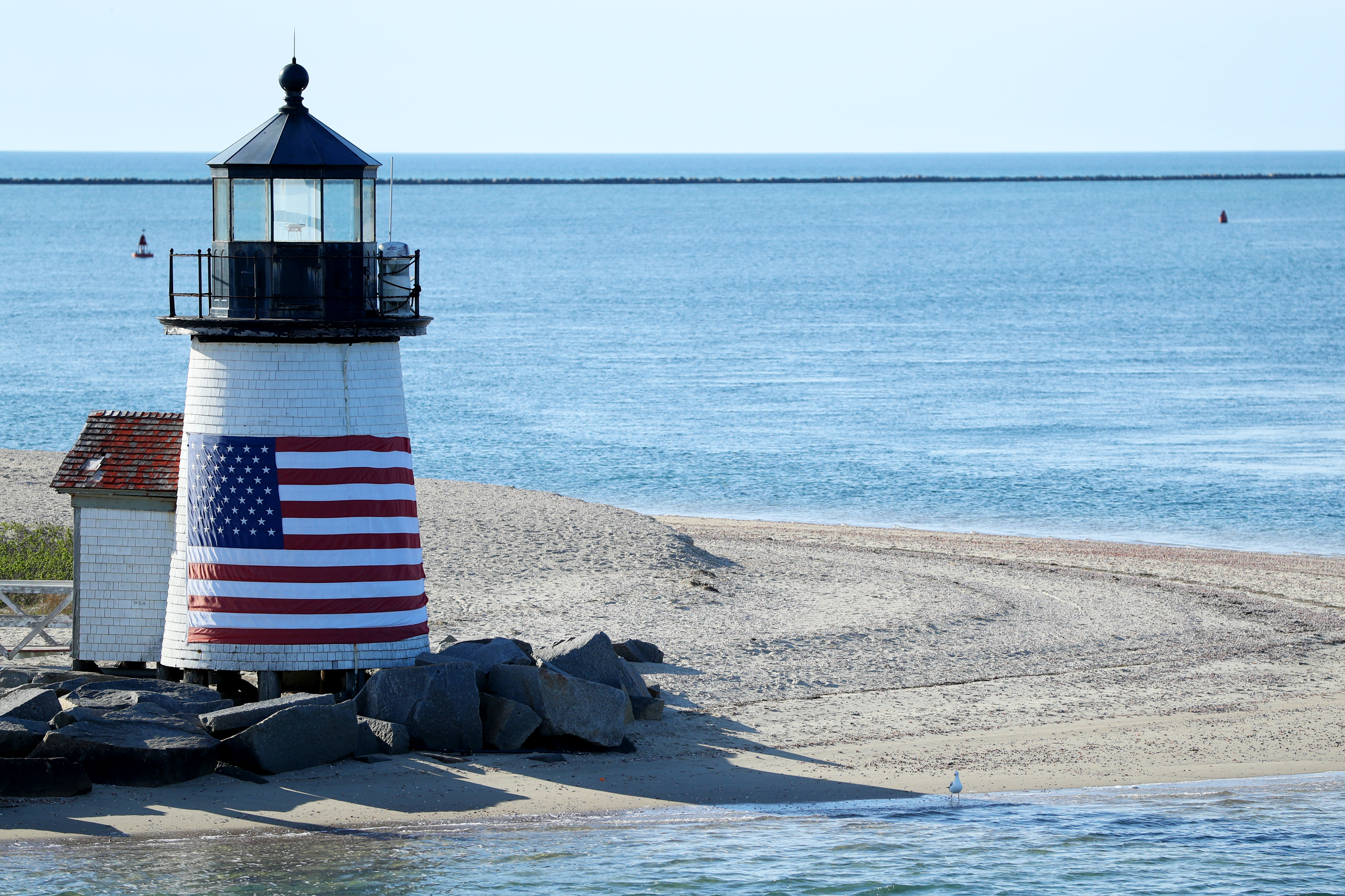 The Brant Point Lighthouse.