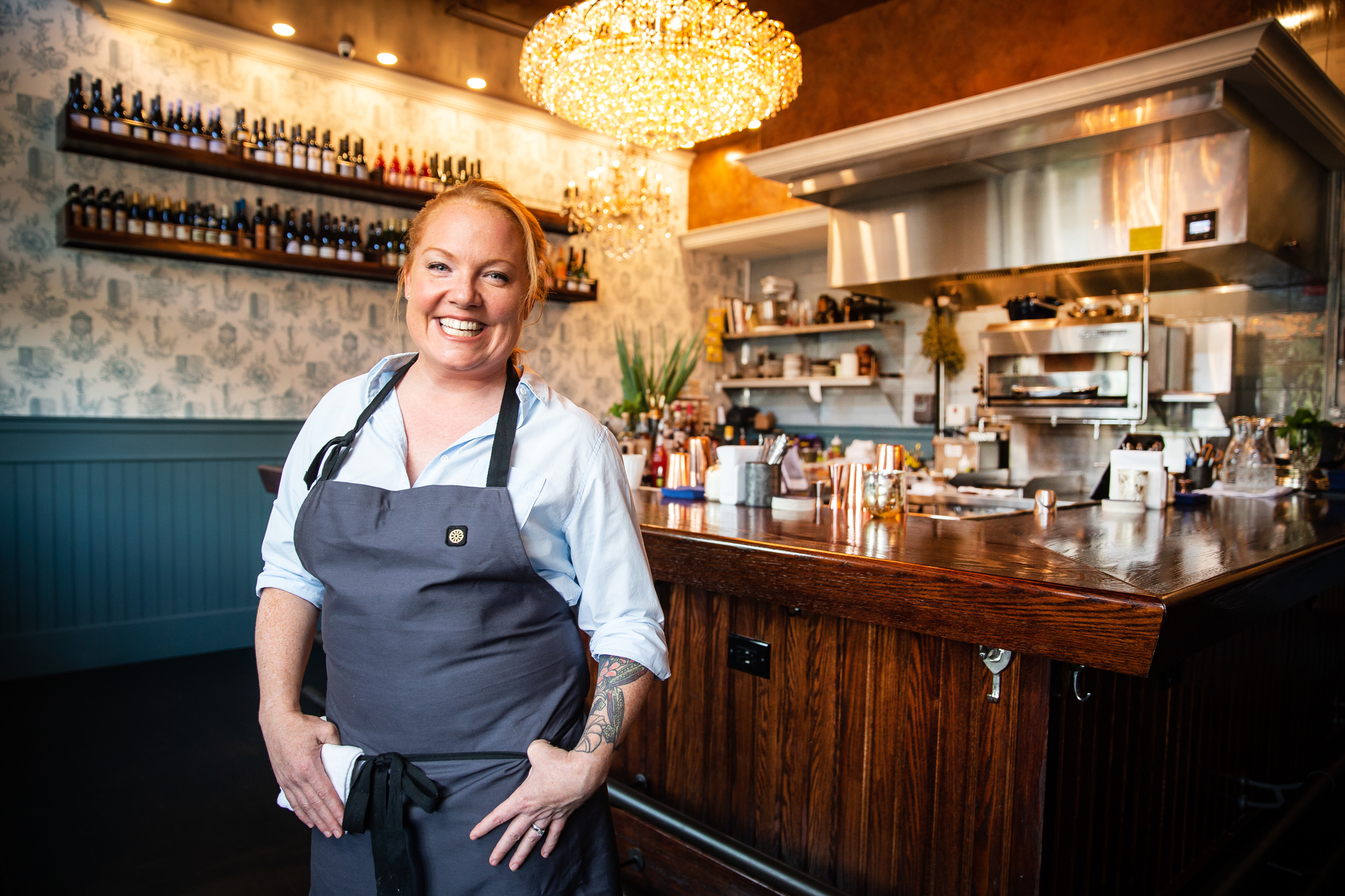 Chef Tiffani Faison at Fool's Errand in Boston. She's shifted concepts there, and now her bar is hosting pop-ups like a farmers’ market and serving to-go breakfasts.