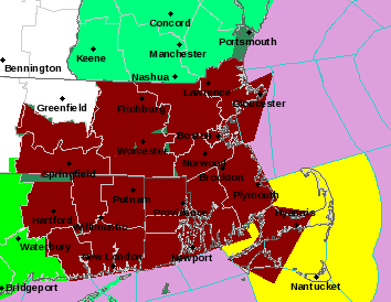 Flash flood warnings issued for most of the state.
