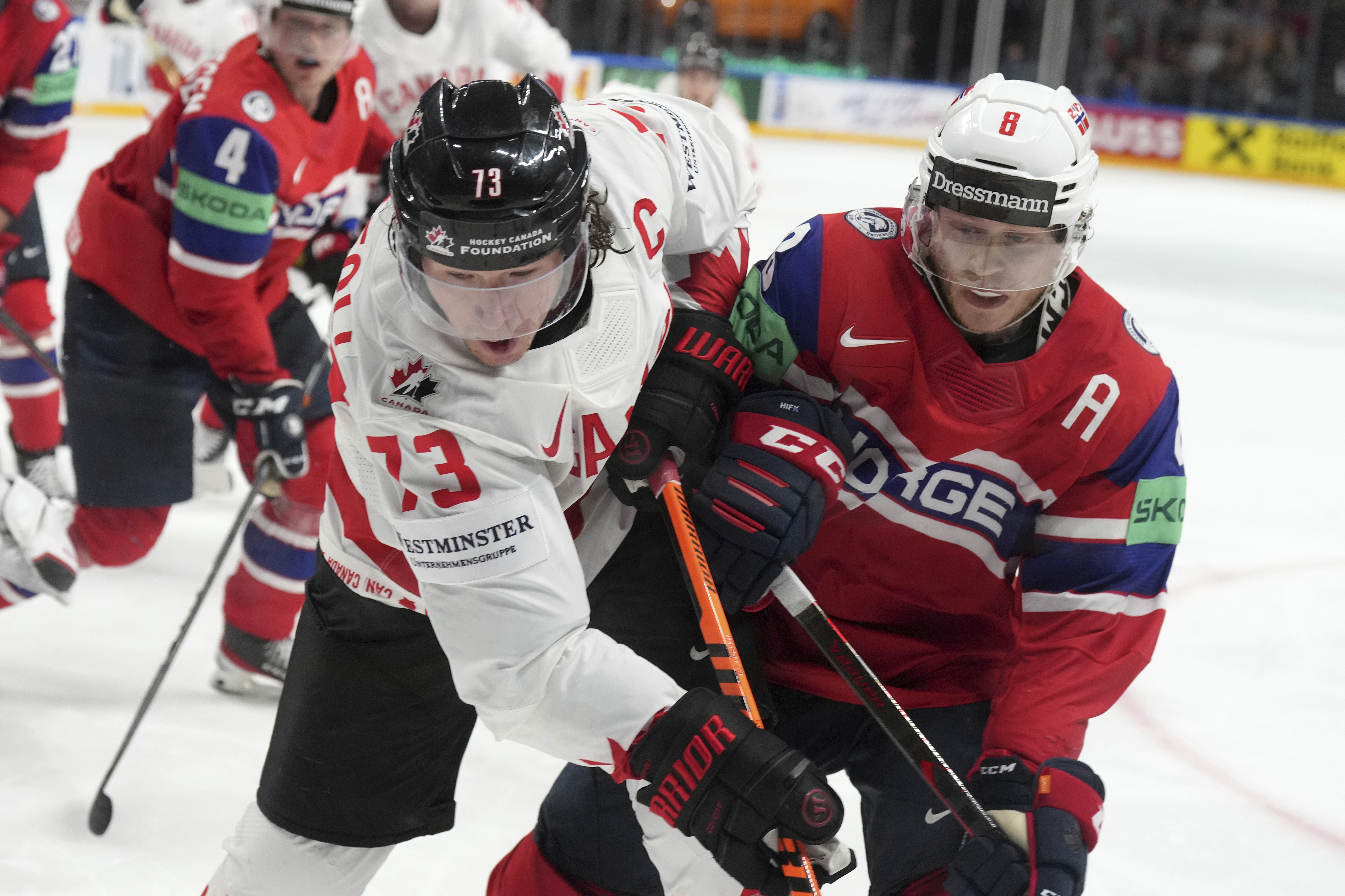 Canada tops Czechs at men's hockey worlds, will face Finland in