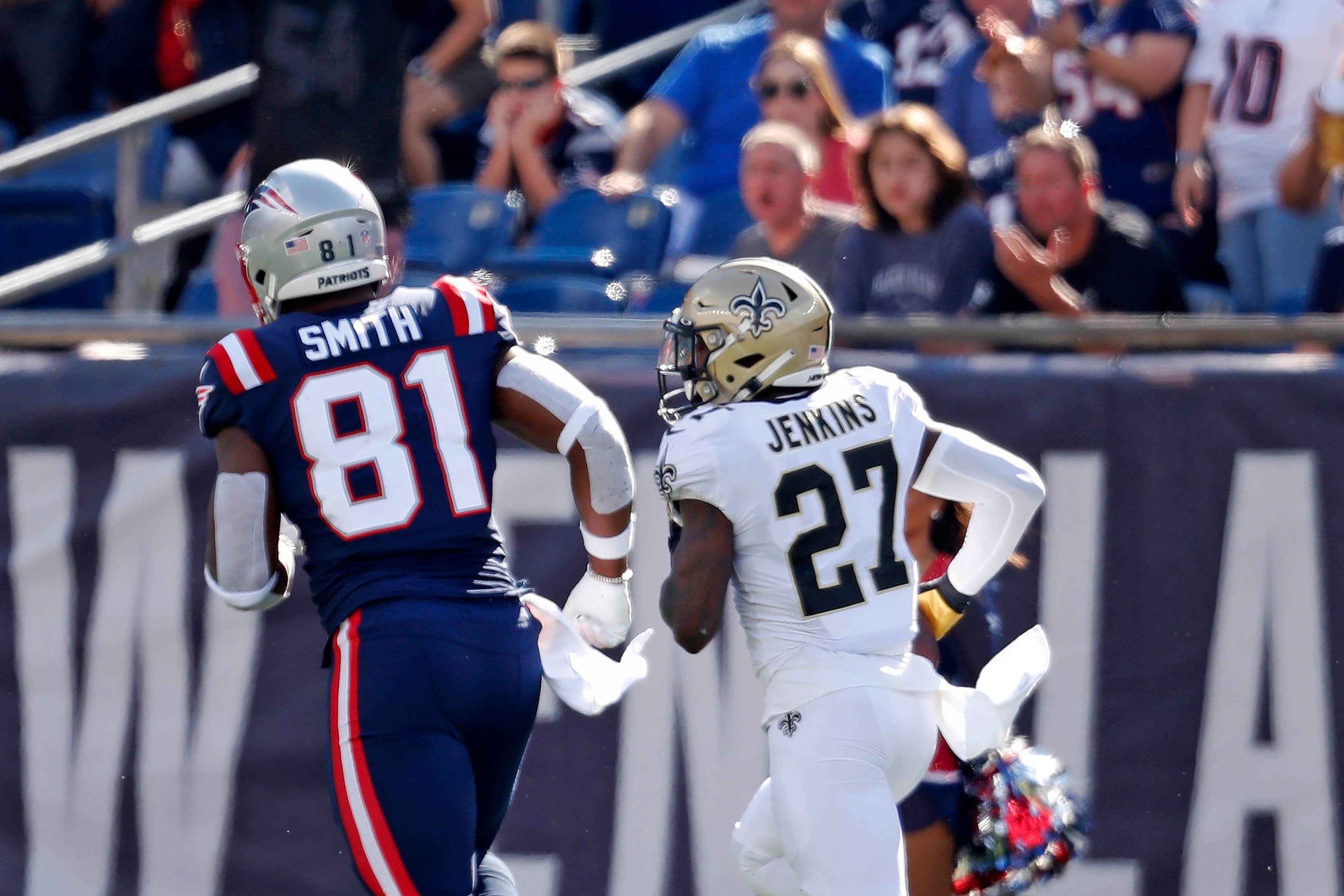 Jonnu Smith, whose bobble allowed Malcolm Jenkins a pick-6, had one catch for 4 yards.
