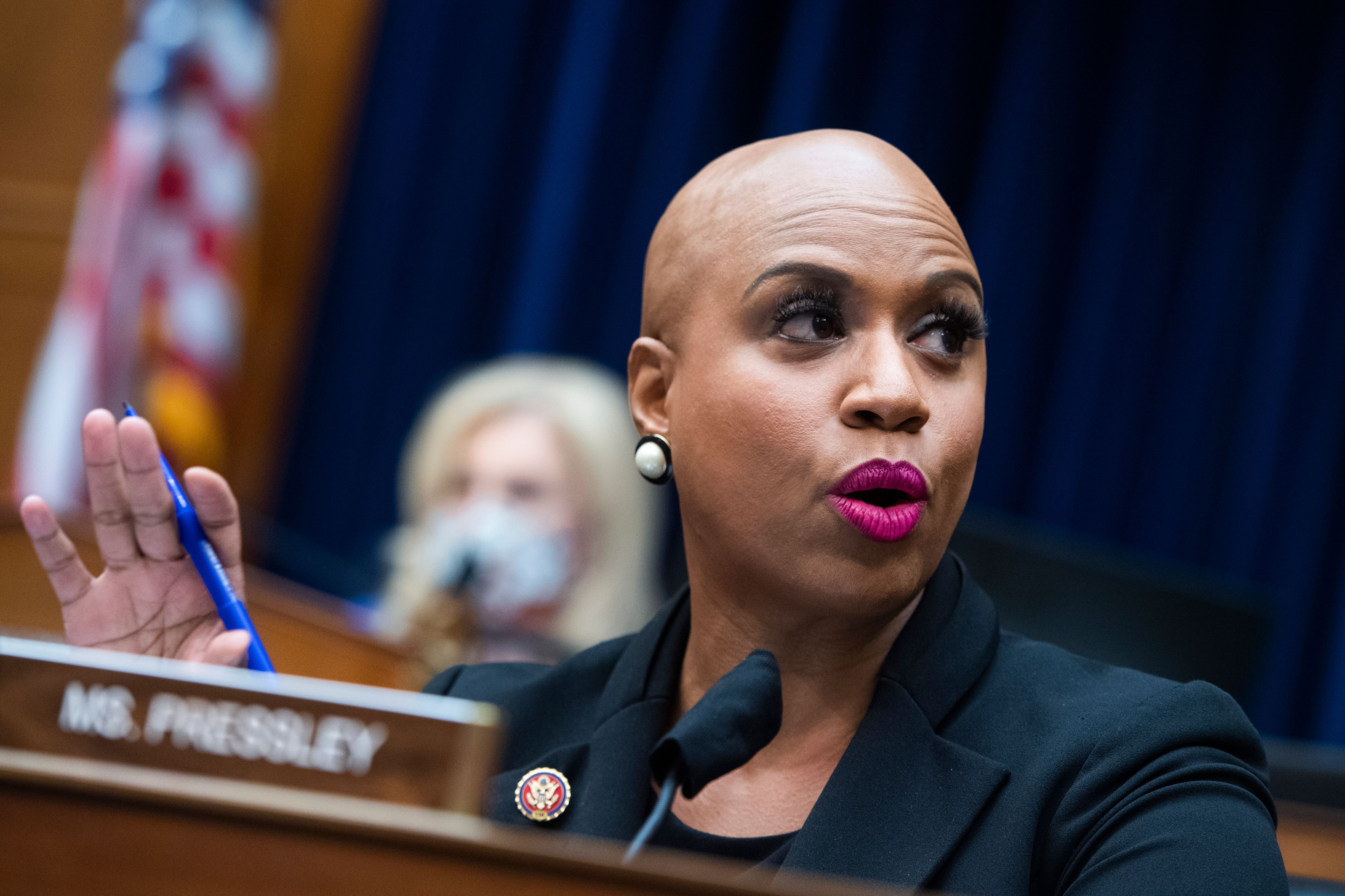 At Representative Ayanna Pressley’s office, safety drills have been common because of her position. As the threat became clear Wednesday, staffers barricaded the entrance of her office.