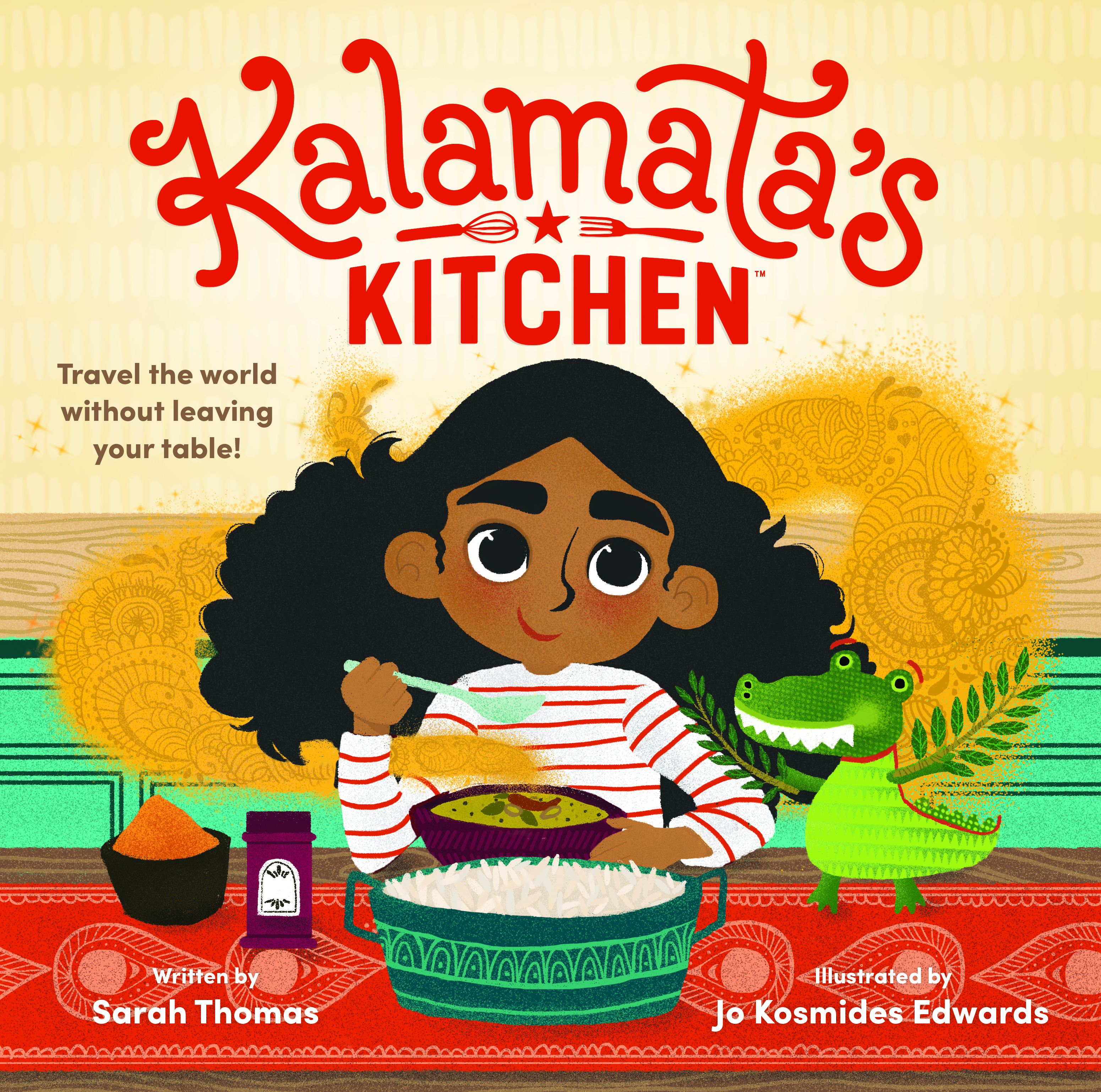 The cover of the book "Kalamata’s Kitchen," the first of a series from Random House.