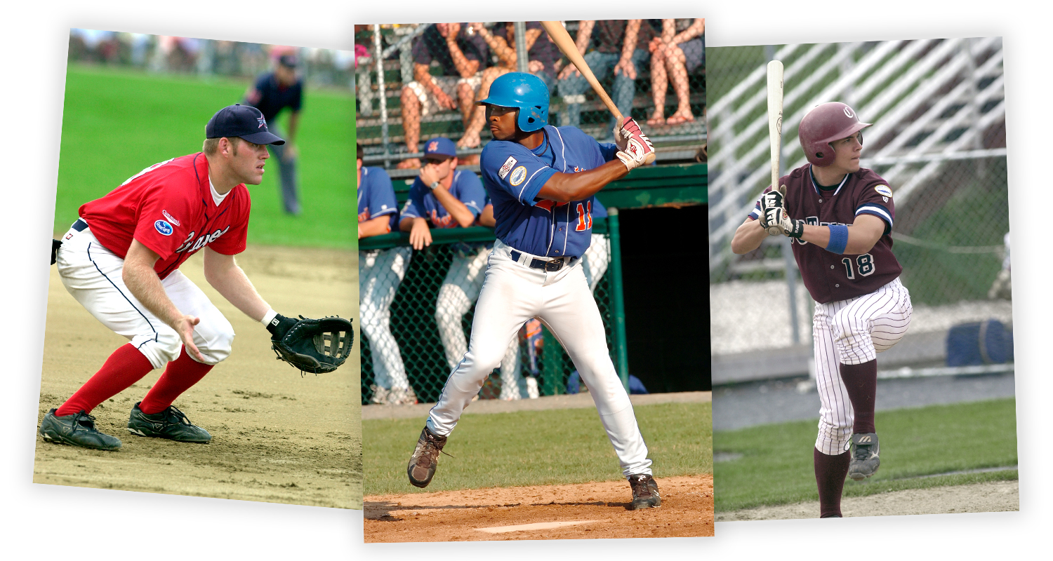 Jan Volk photographed the likes of Kevin Youkilis (left), Jackie Bradley Jr., and Steve Pearce before they made it to the Red Sox.