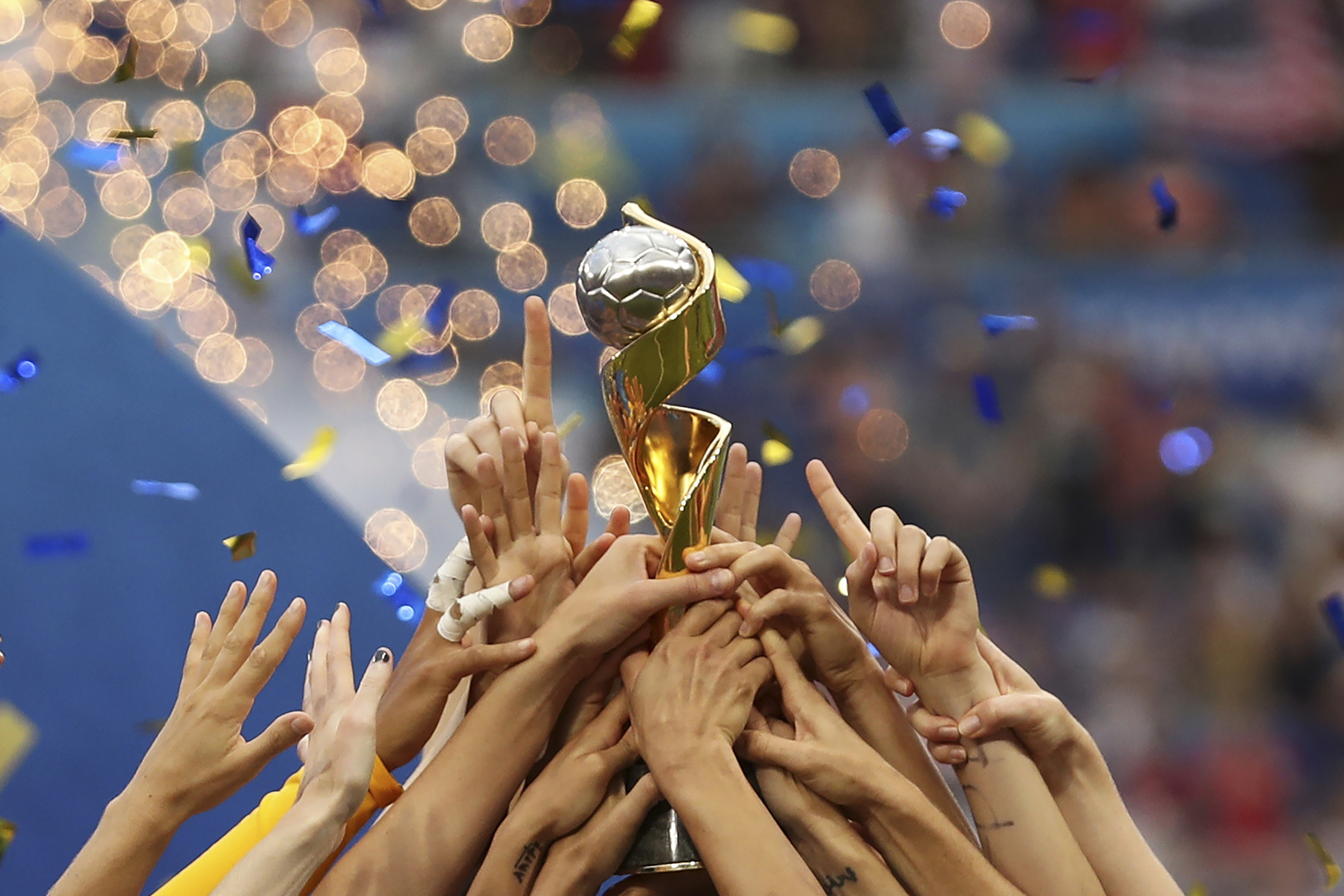 National Archives Displays Women's World Cup Trophy