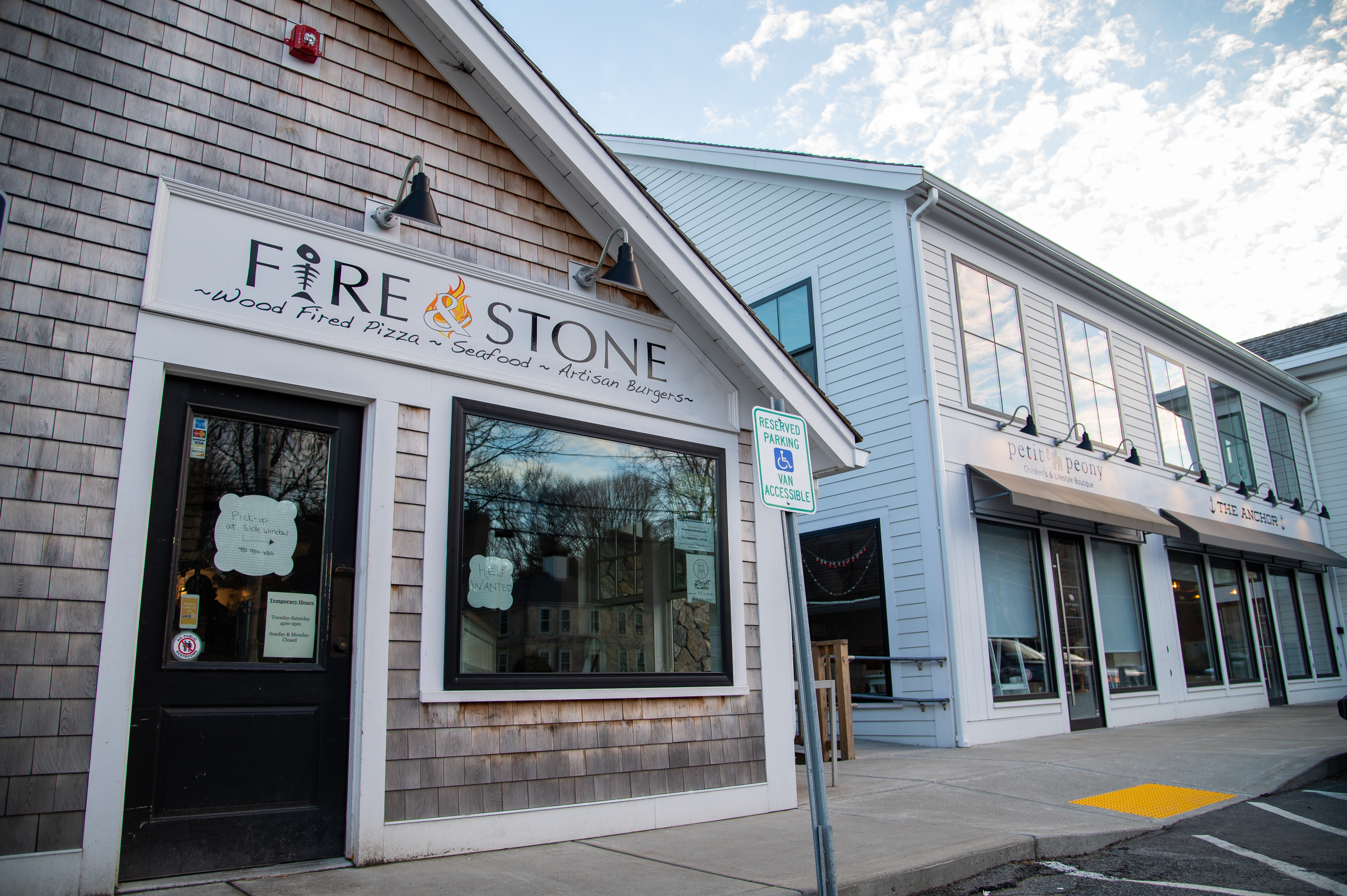 Fire & Stone in Duxbury.
