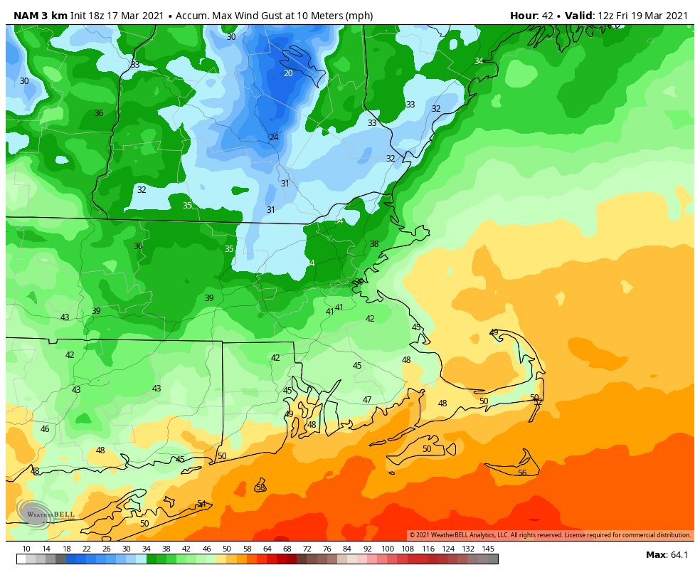 Winds could gust over 40 miles per hour with this upcoming storm.