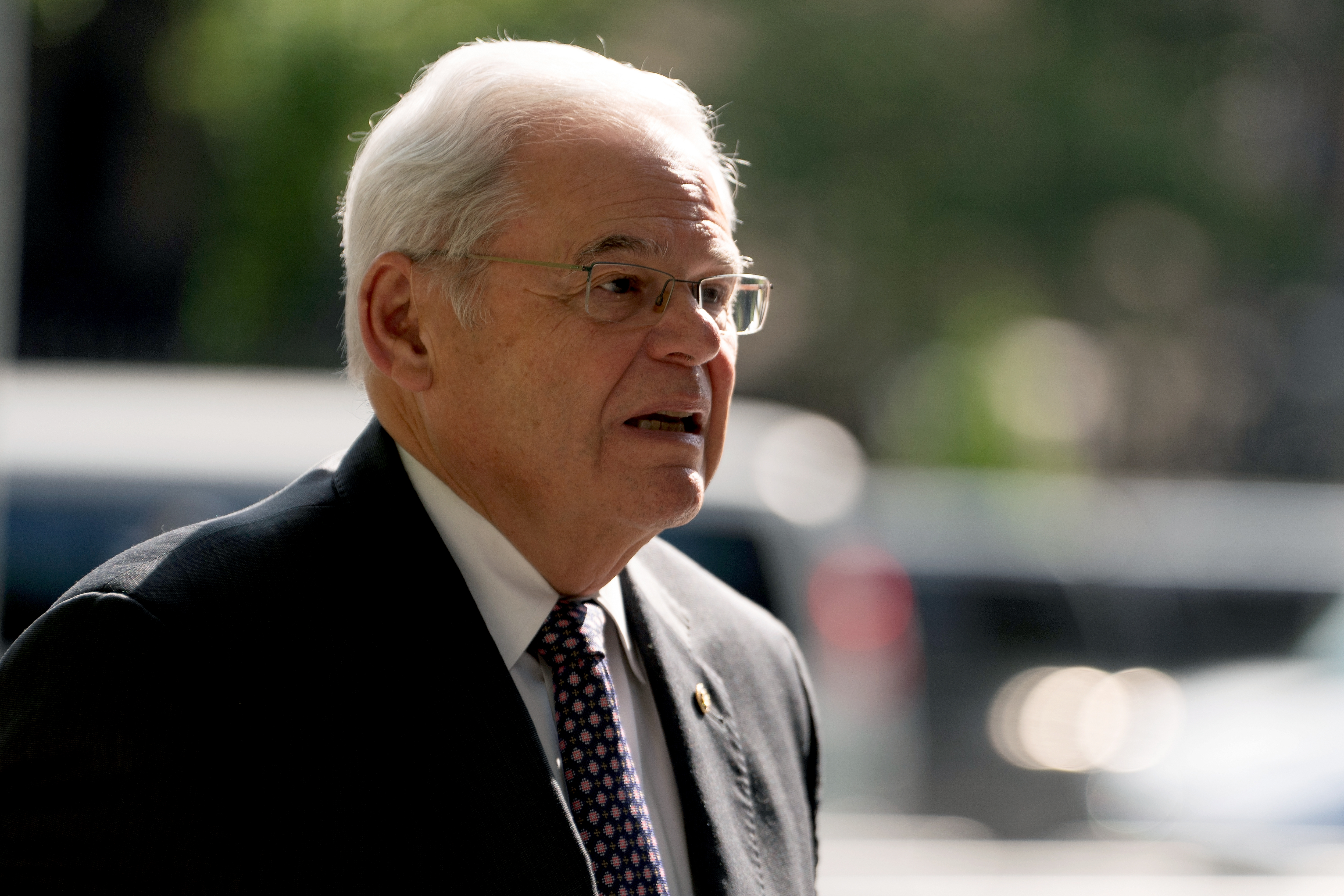 Senator Bob Menendez reveals his wife has breast cancer at start of trial