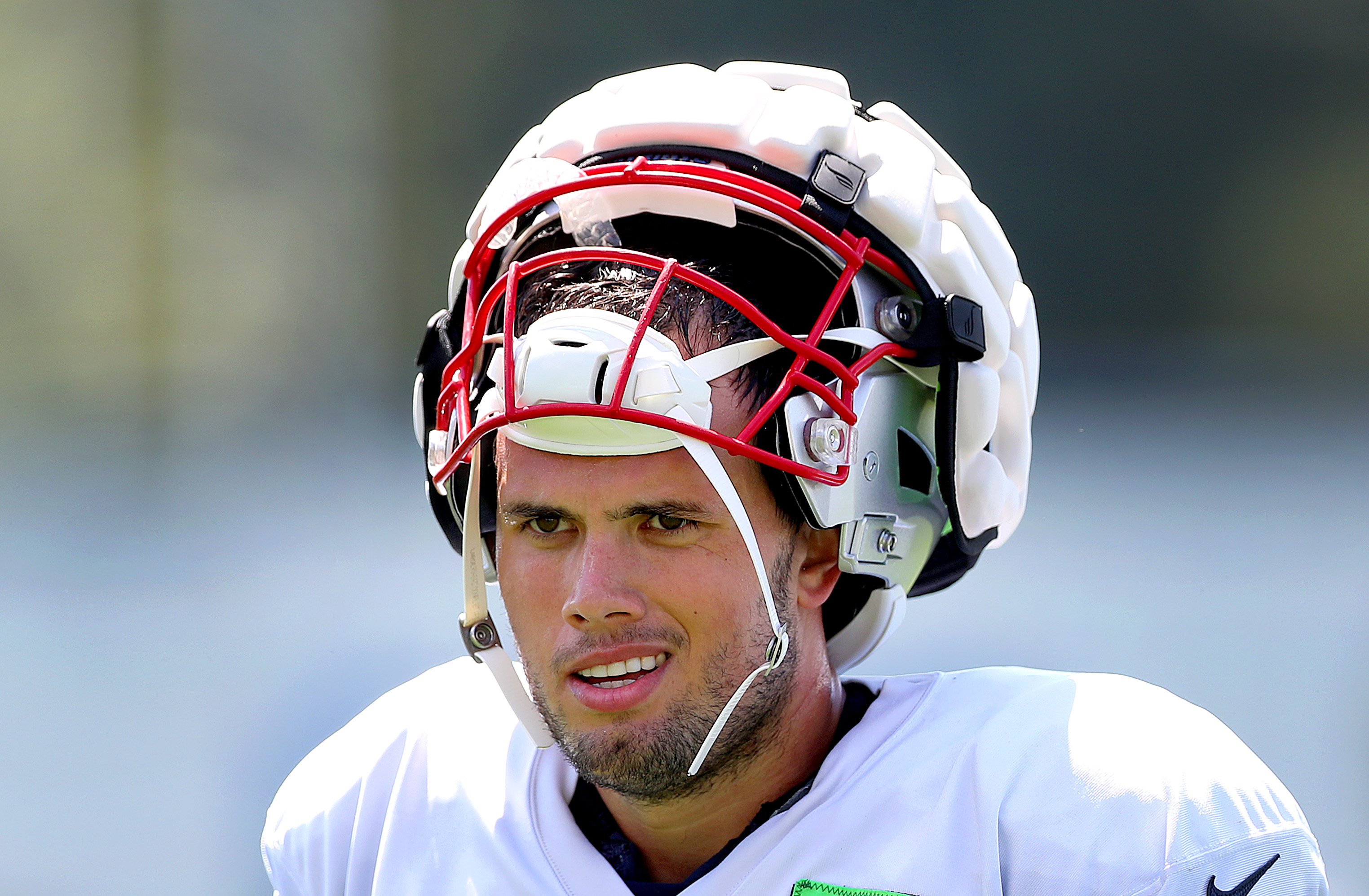 New England Patriots wide receiver Kristian Wilkerson (17) warms