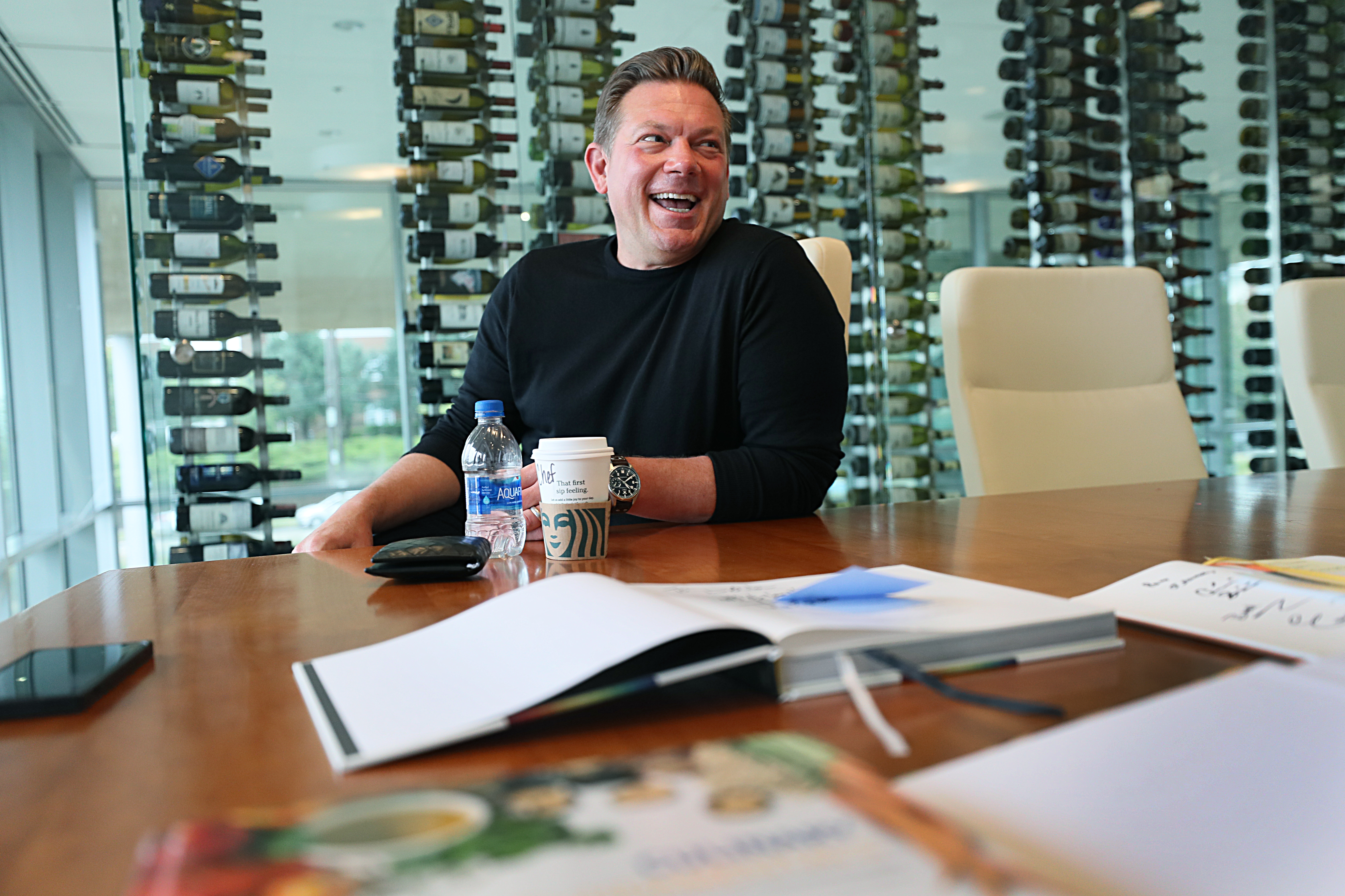 Tyler Florence, chef and television host of several Food Network shows, during an interview with The Boston Globe.