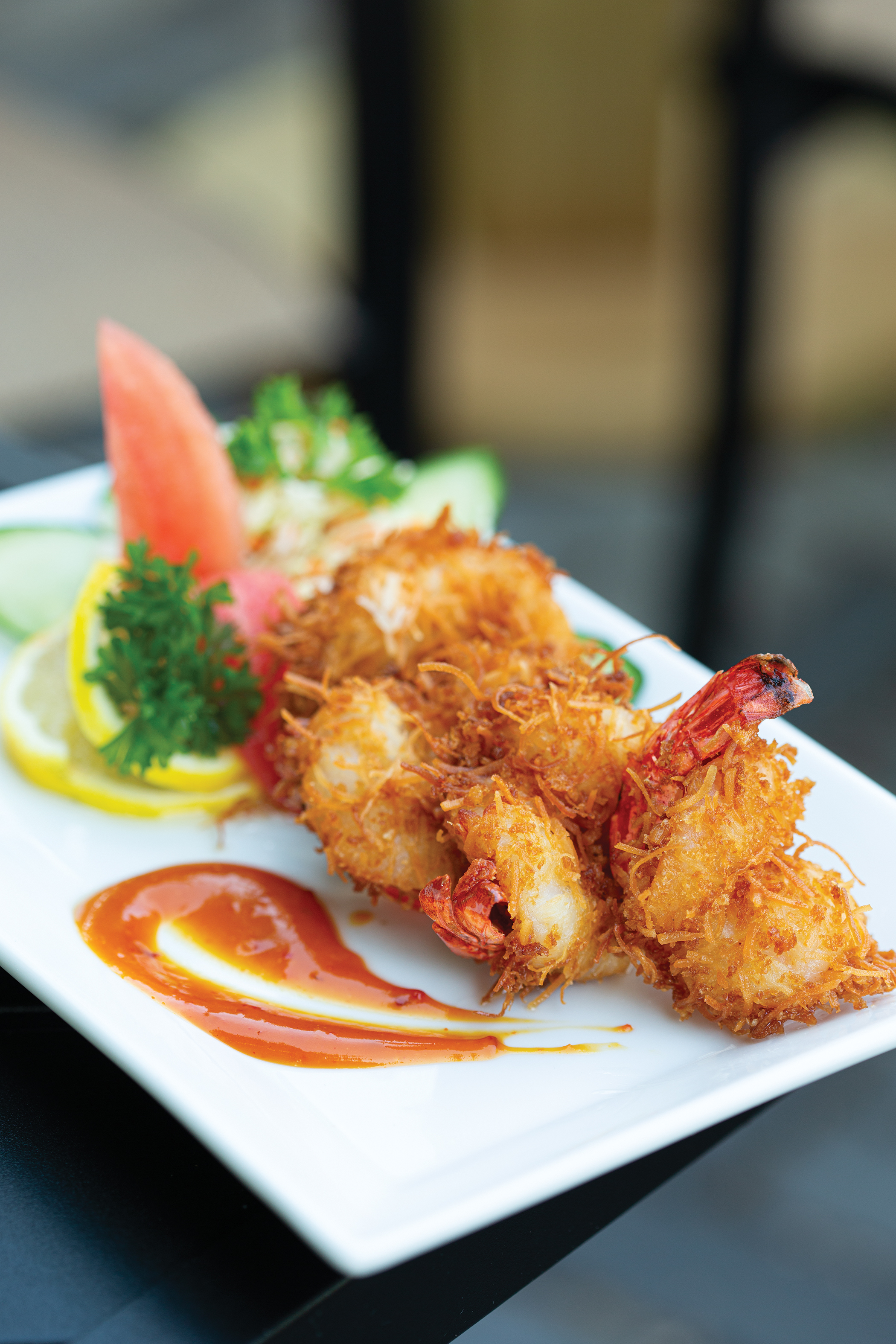 Coconut shrimp from Humming Bird.