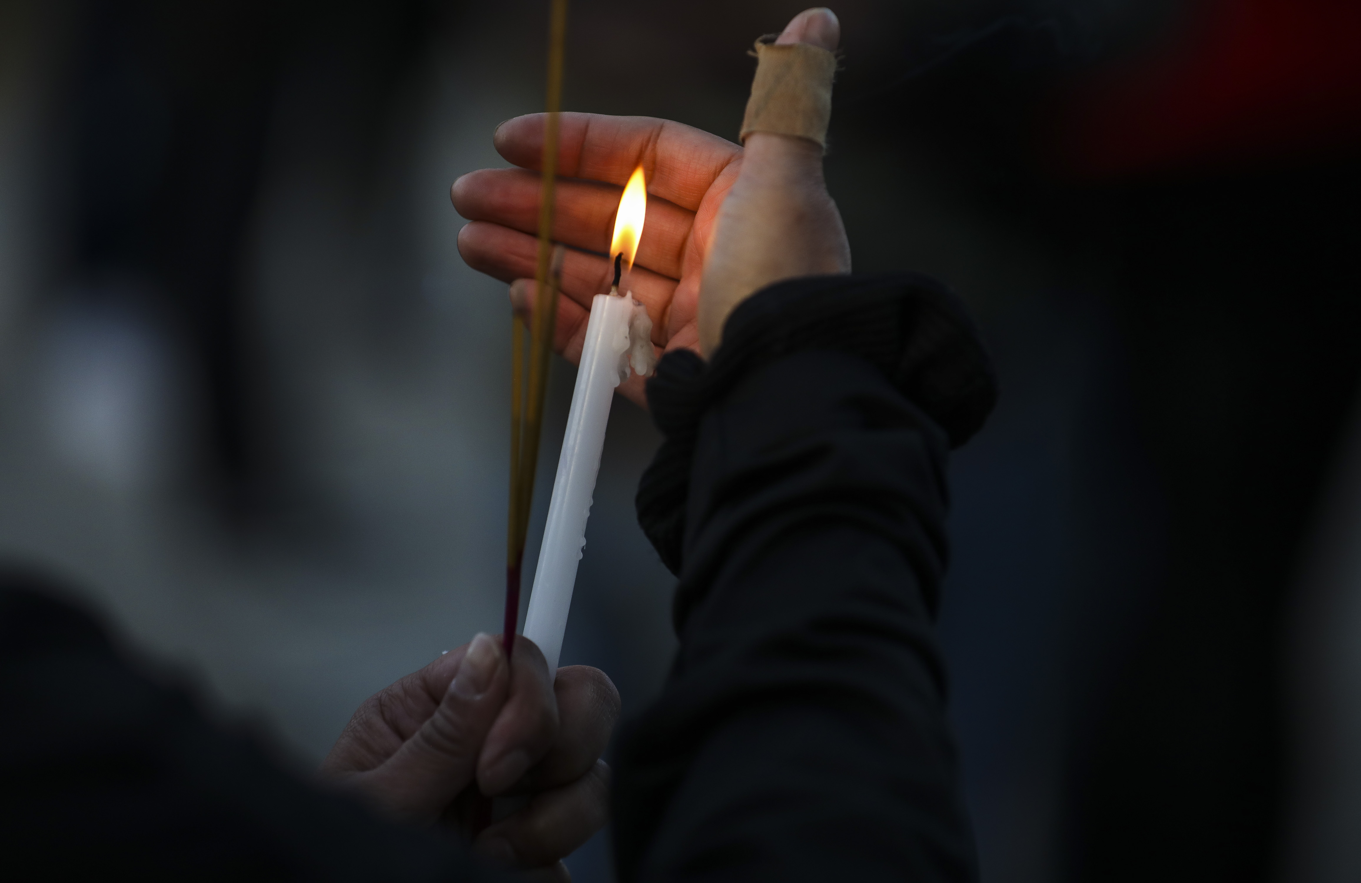 Over a hundred people gathered in Clemente Park in Lowell on Wednesday.