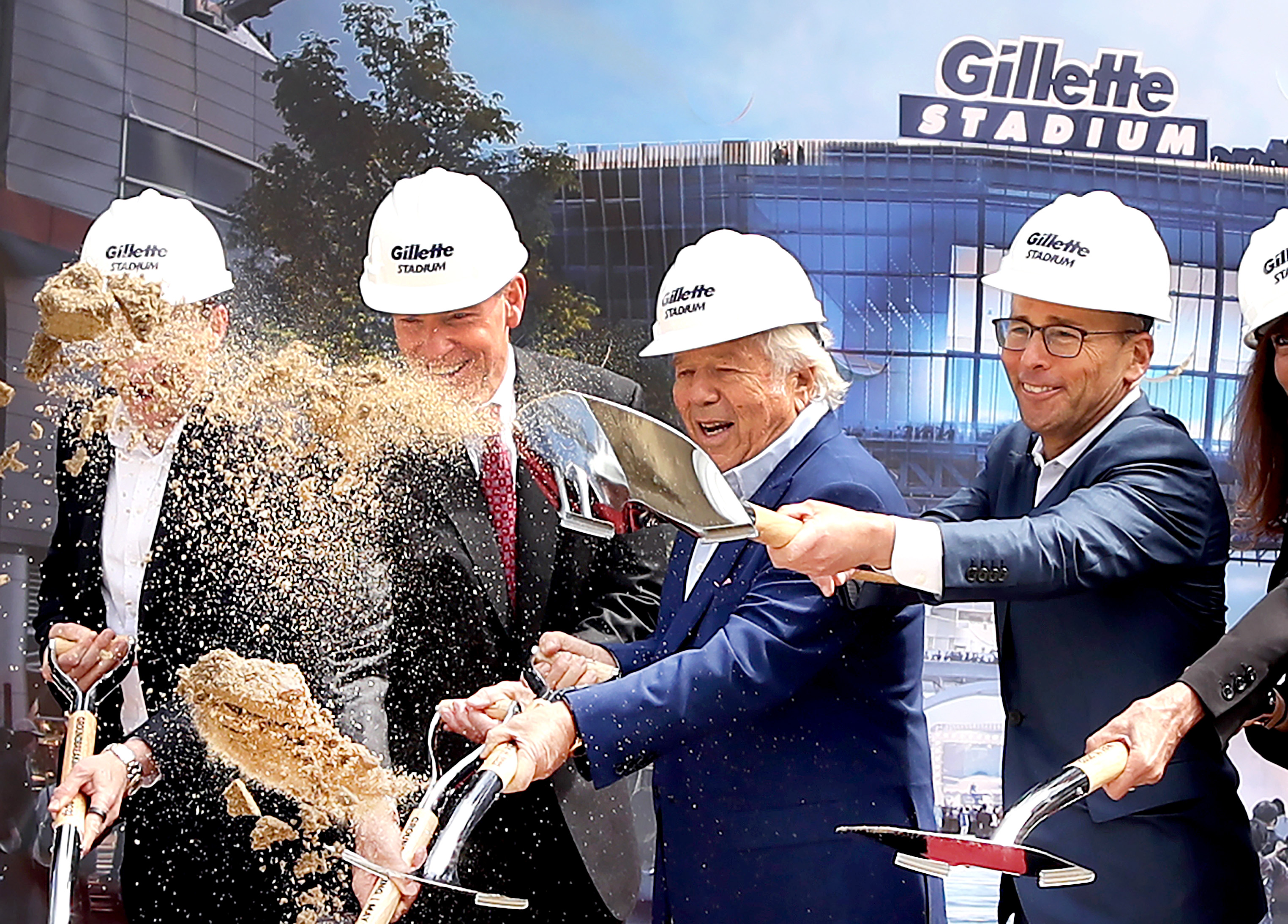 Kraft Family, Gillette Stadium Officials and Partners Celebrate Completion  of North End Zone Renovation Project