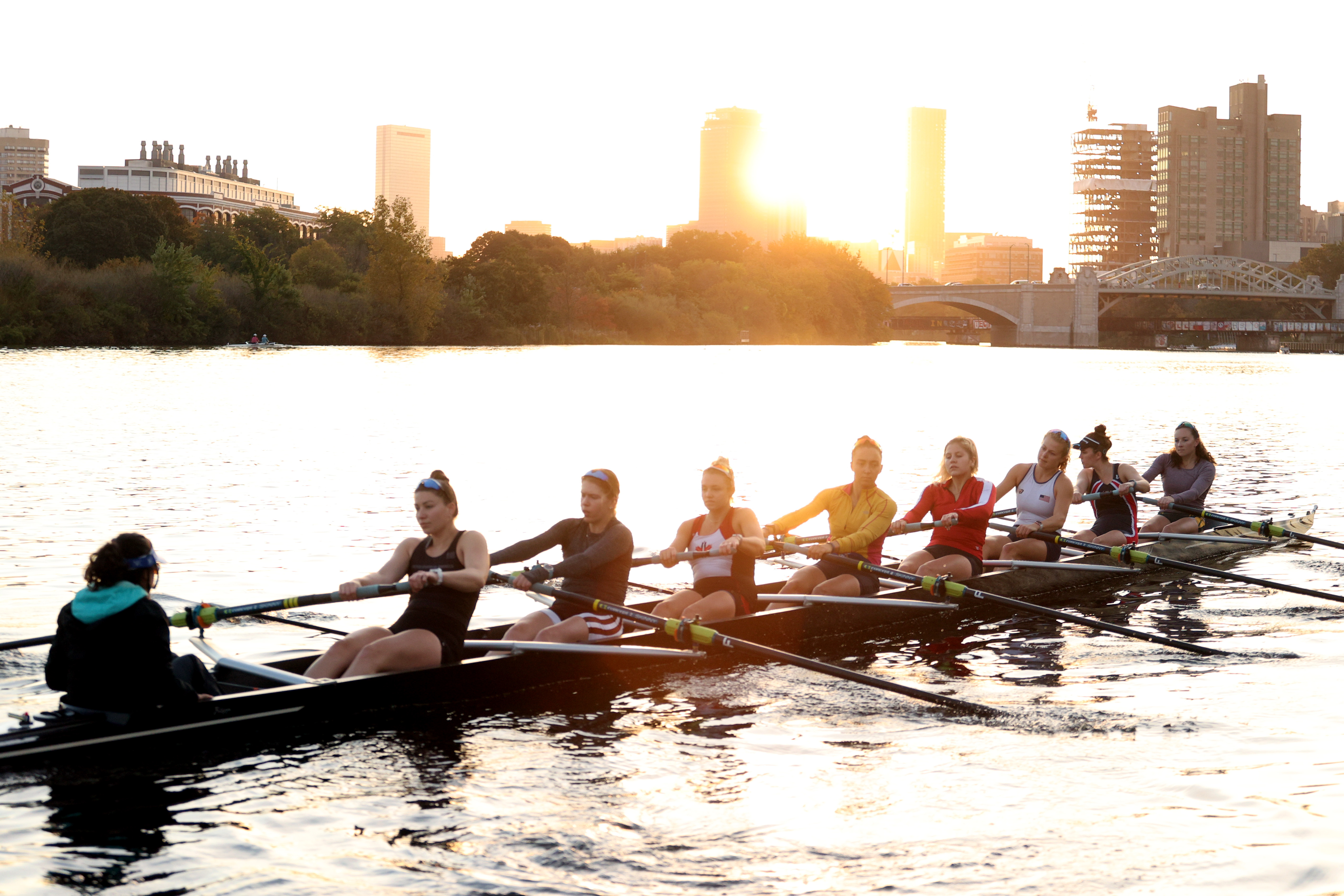 The Radcliffe heavyweight crew practiced Thursday.