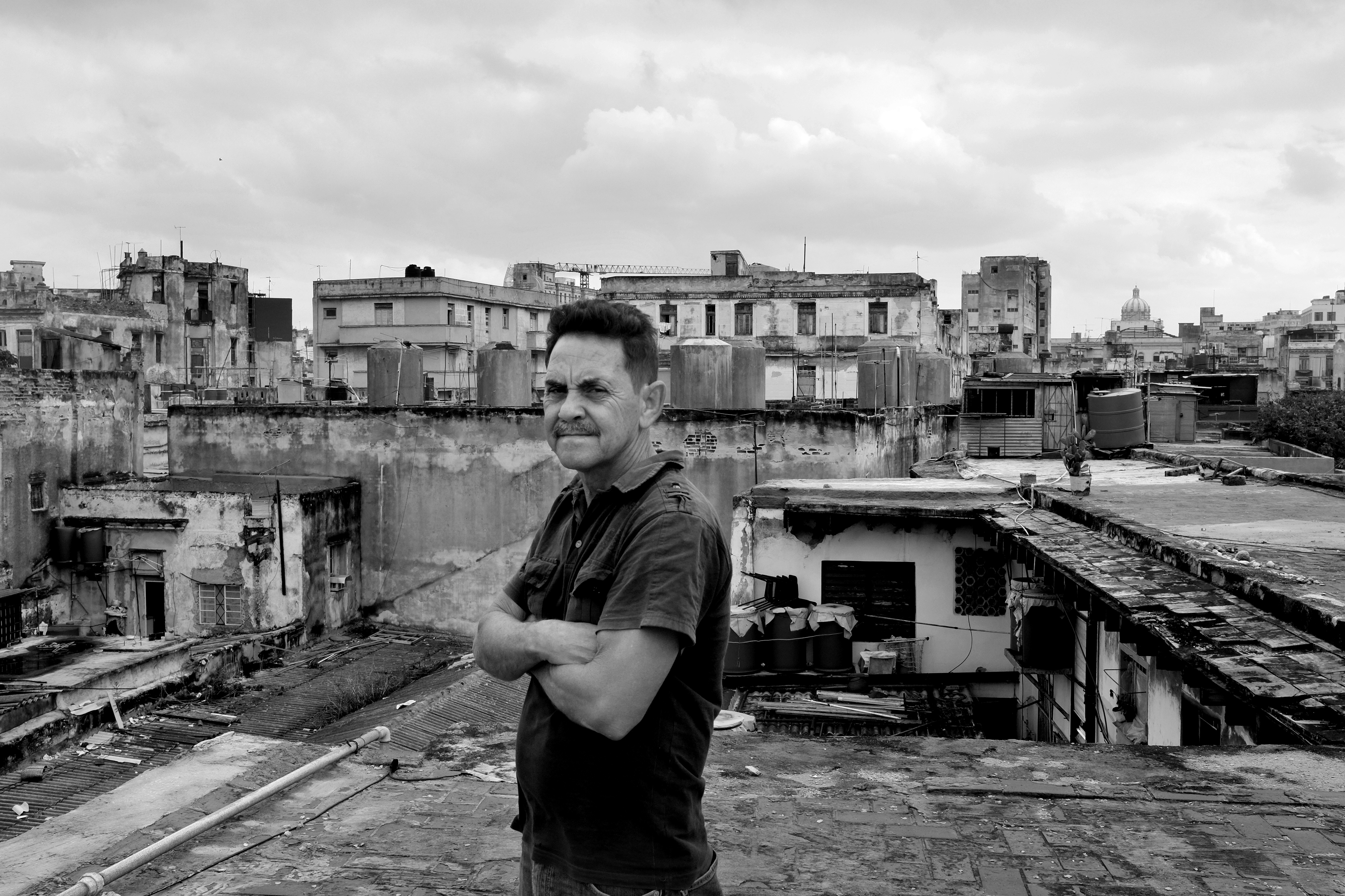 Camilo on the rooftop in Havana.