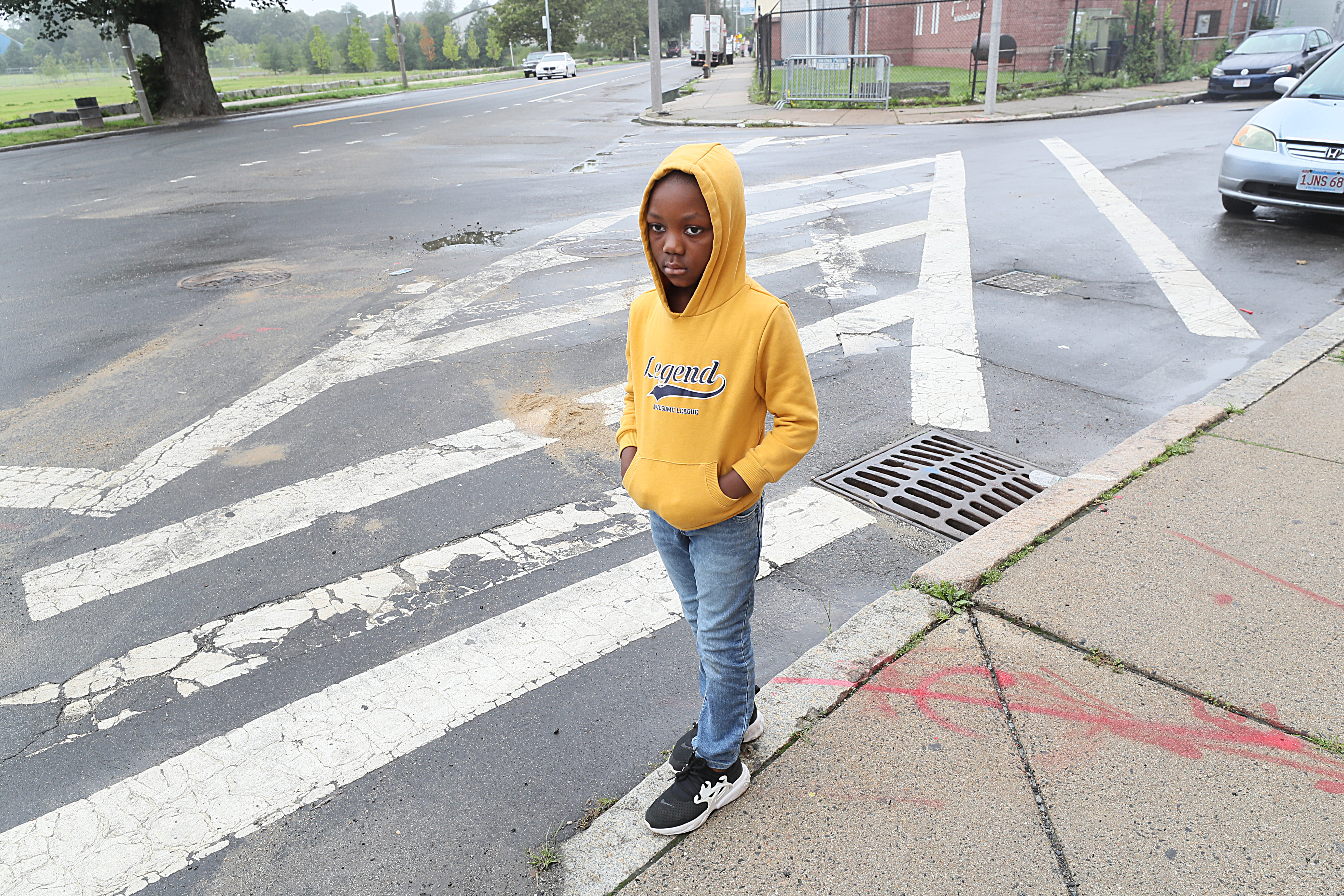 Larae Robinson's two youngest children, Micah, pictured here, and Seriah, are at home this summer because the family couldn't afford to put them in camp.