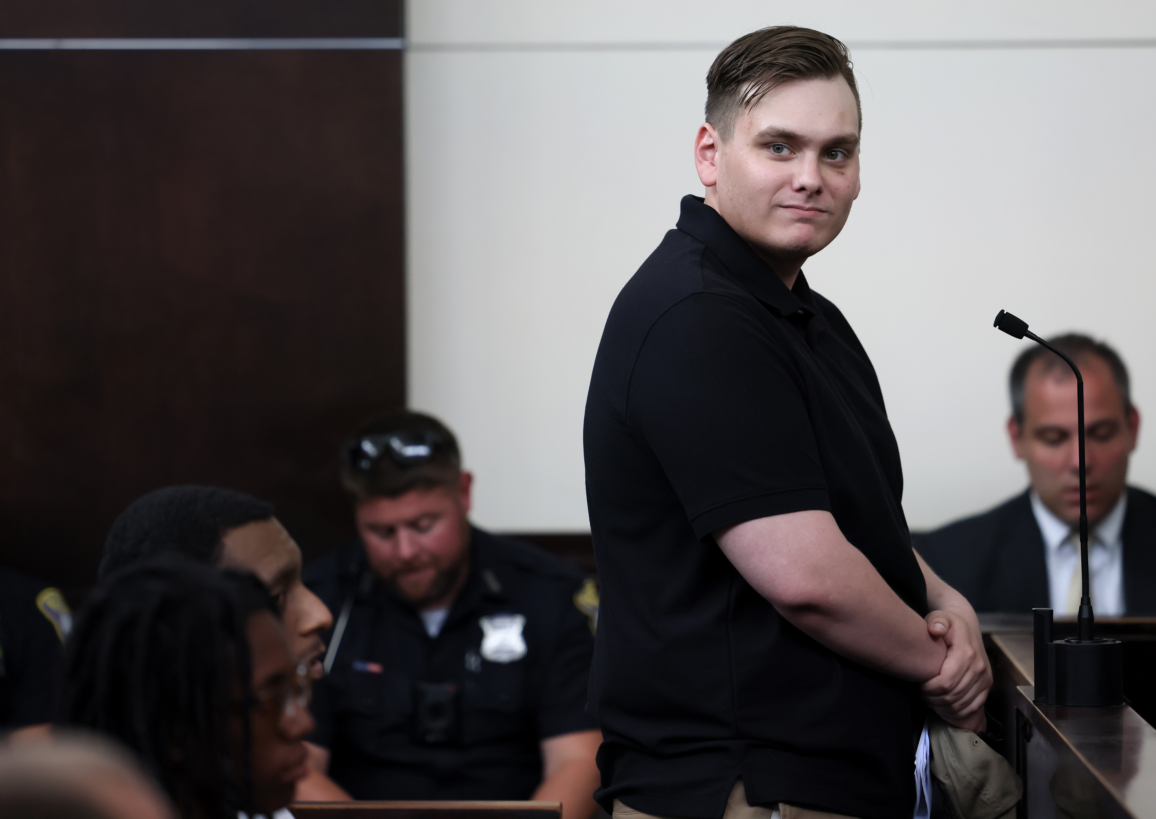 Neo-Nazi group leader pleads not guilty to fighting with counter