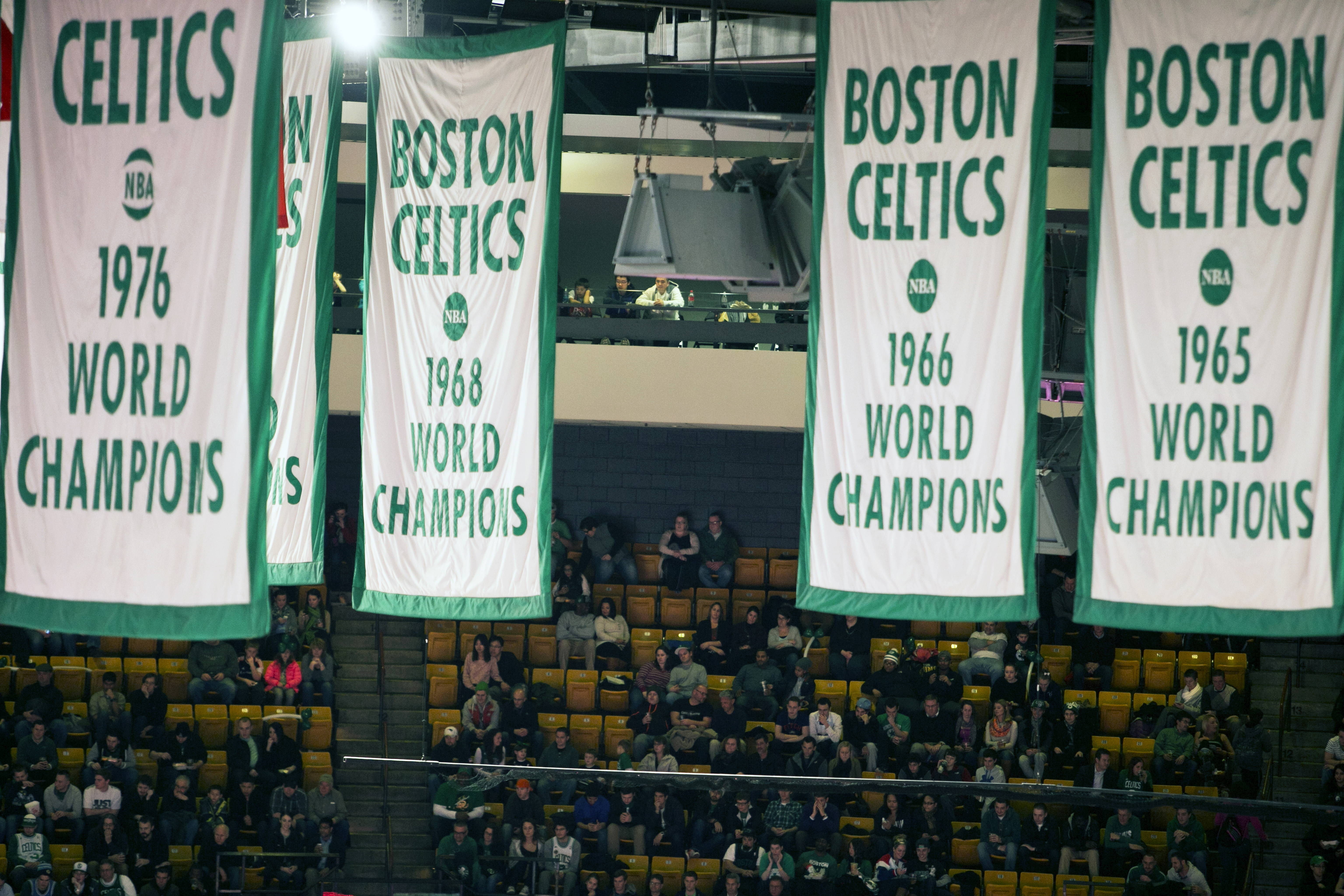 The Celtics are selling an NFT featuring their iconic championship banners.