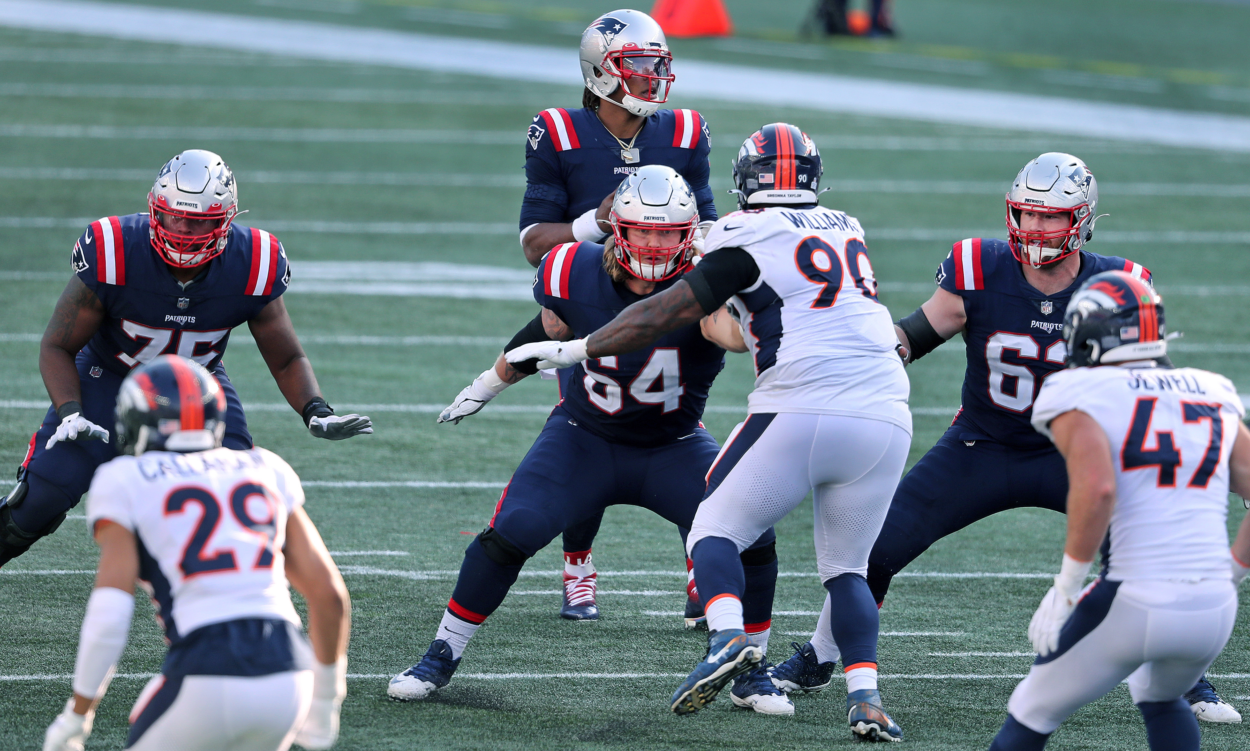 Injuries and opt-outs have forced the Patriots offensive line to