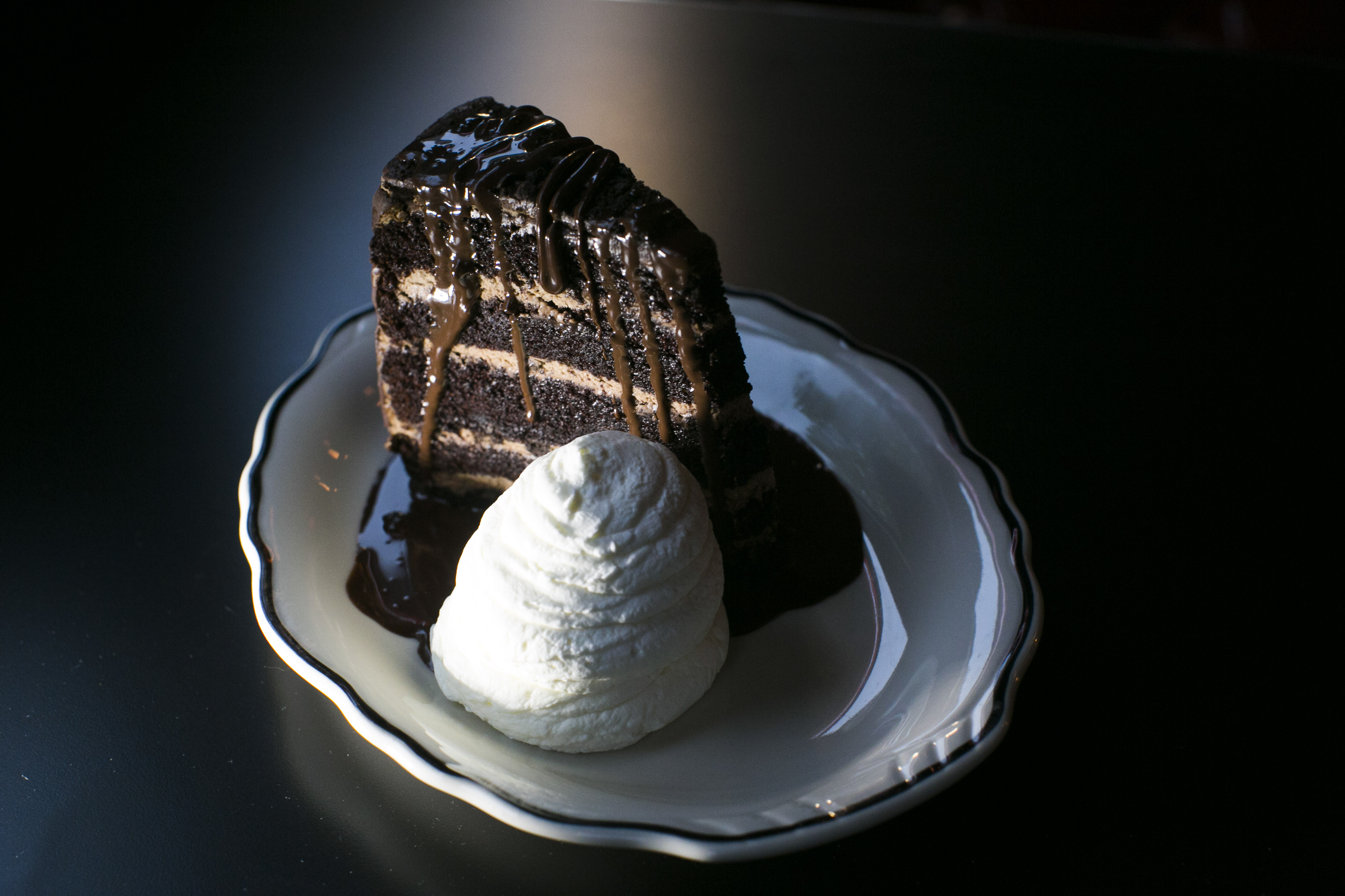 Chocolate icebox cake.