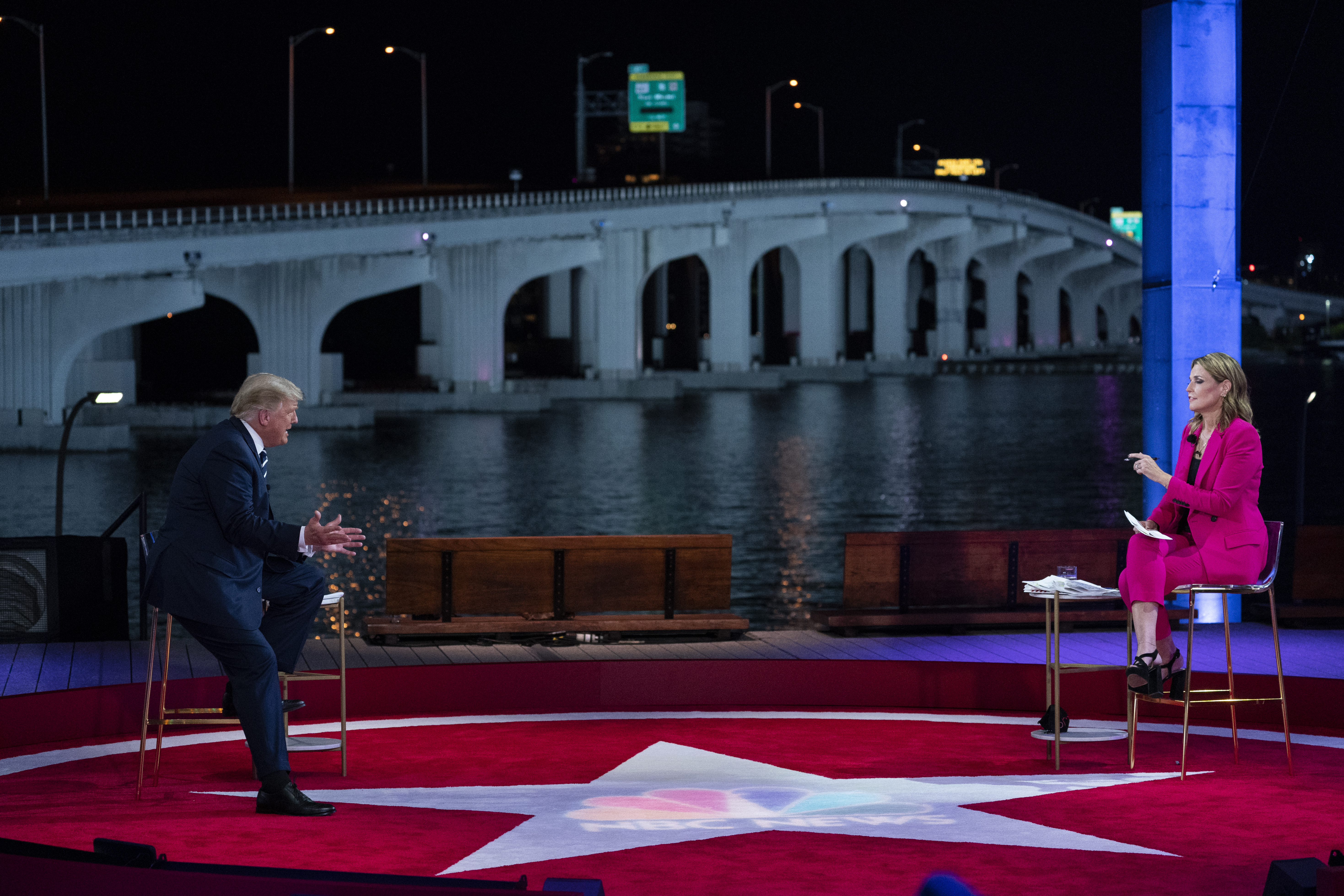 President Trump participated in a town hall with moderator Savannah Guthrie.