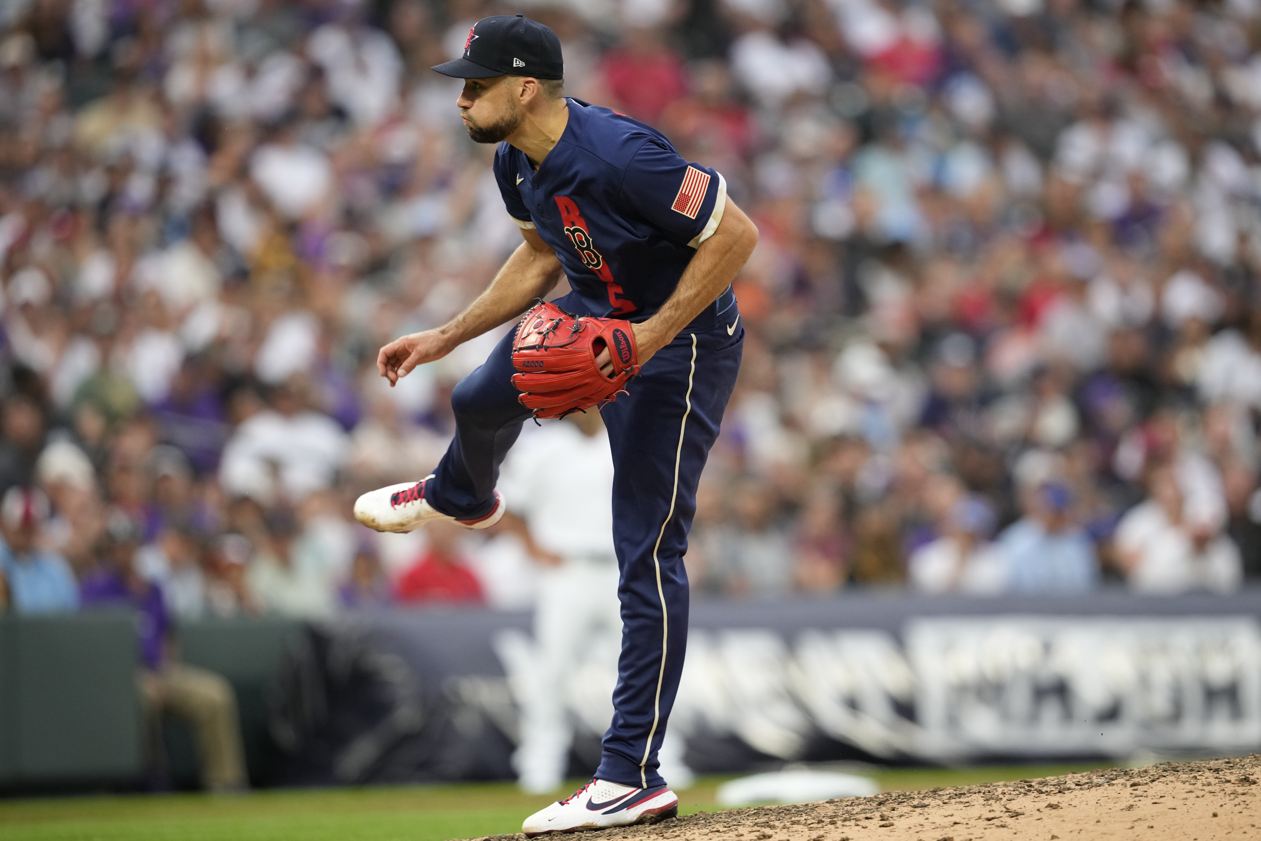 Nate Eovaldi didn't allow a run in one inning of work Tuesday night.