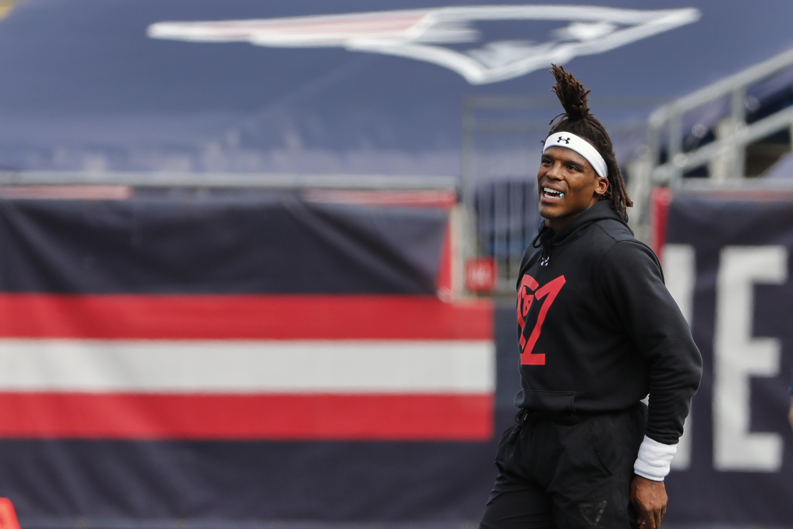 Quarterback Cam Newton publicly backed N'Keal Harry on Wednesday.