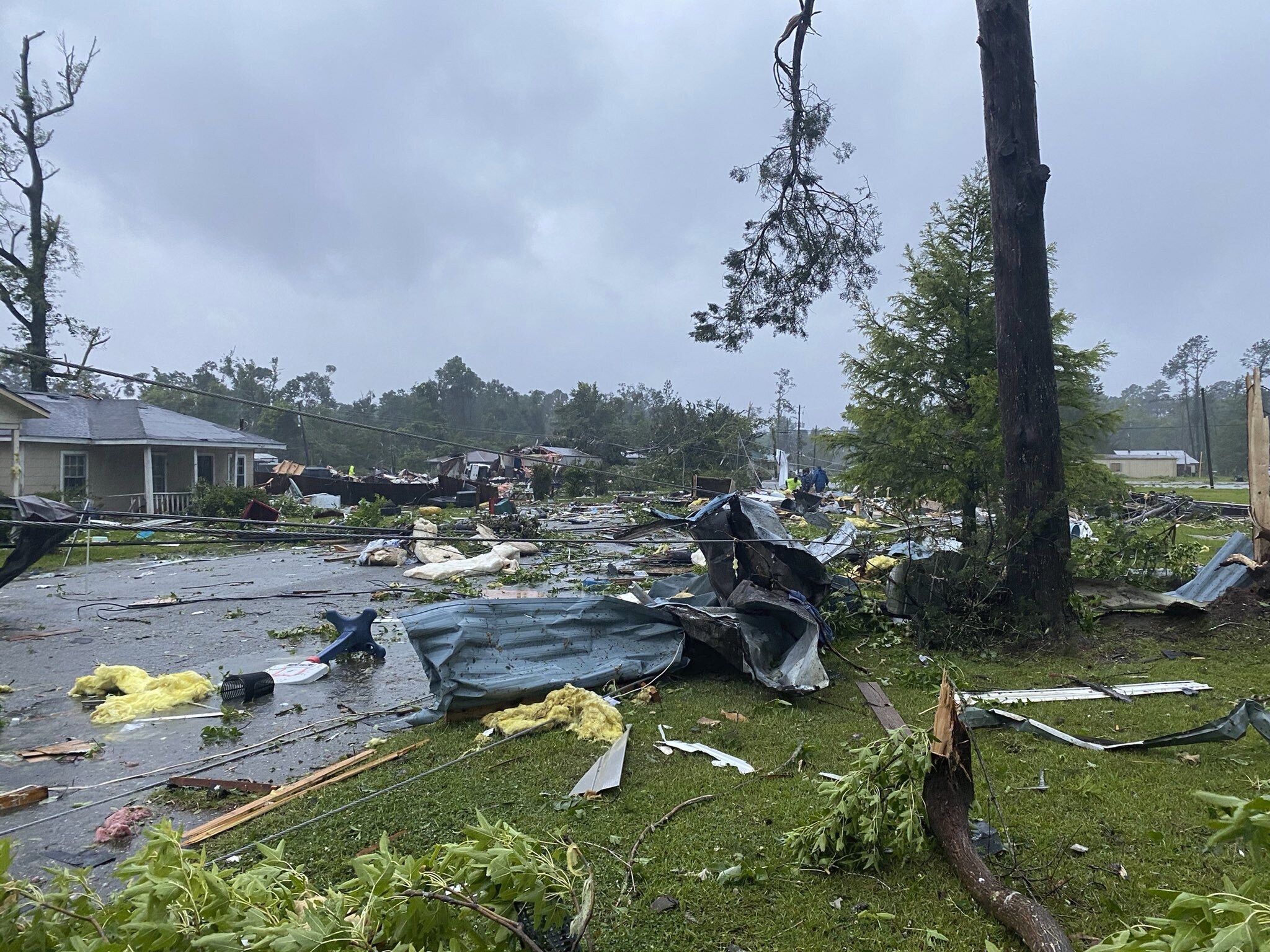 Major damage to Alabama mobile home park amid tropical storm The Boston Globe
