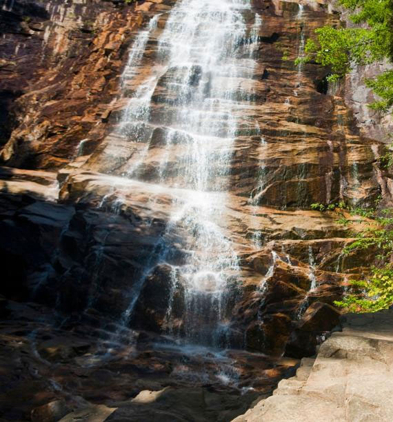Arethusa Falls in Crawford Notch State Park in New Hampshire's the White Mountains in 2018.
