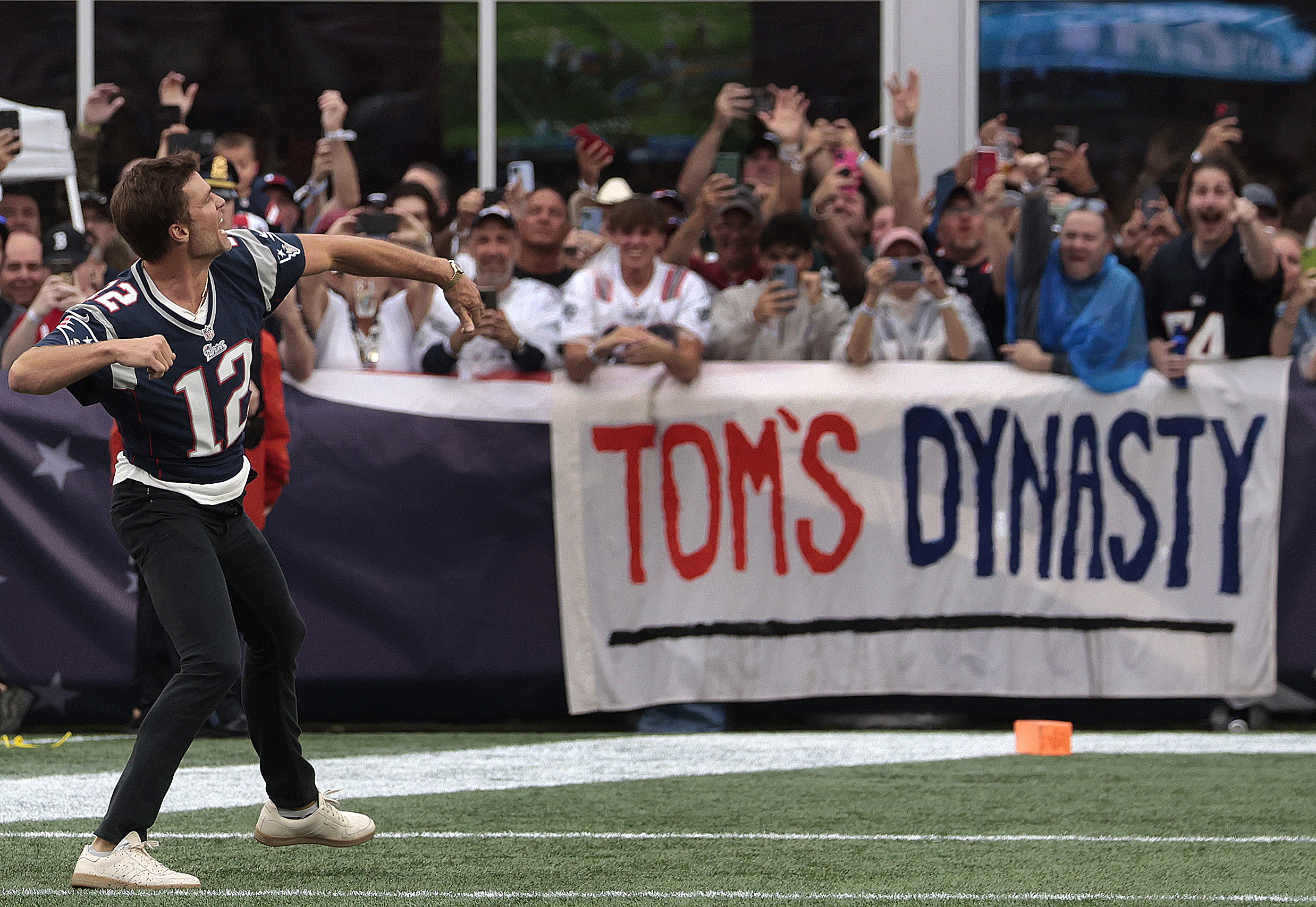 Photos: Former New England Patriots QB Tom Brady at Gillette Stadium