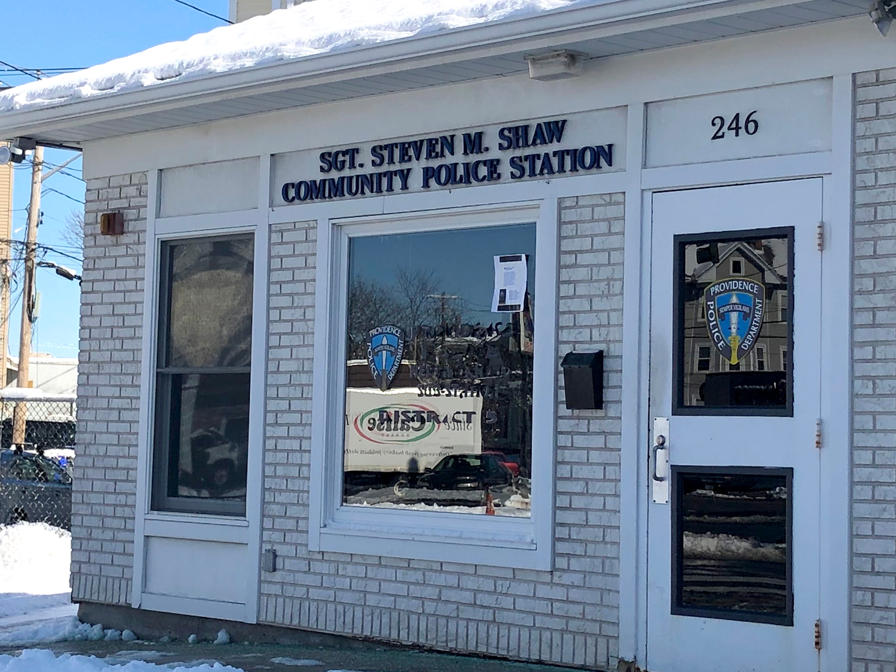 District 5, Olneyville-Silver Lake-Hartford, is where Anthony Roberson patrolled early in his career with the Providence Police Department. The substation was dedicated to the memory of Sergeant Steven Shaw, who was murdered by a suspect in the neighborhood.