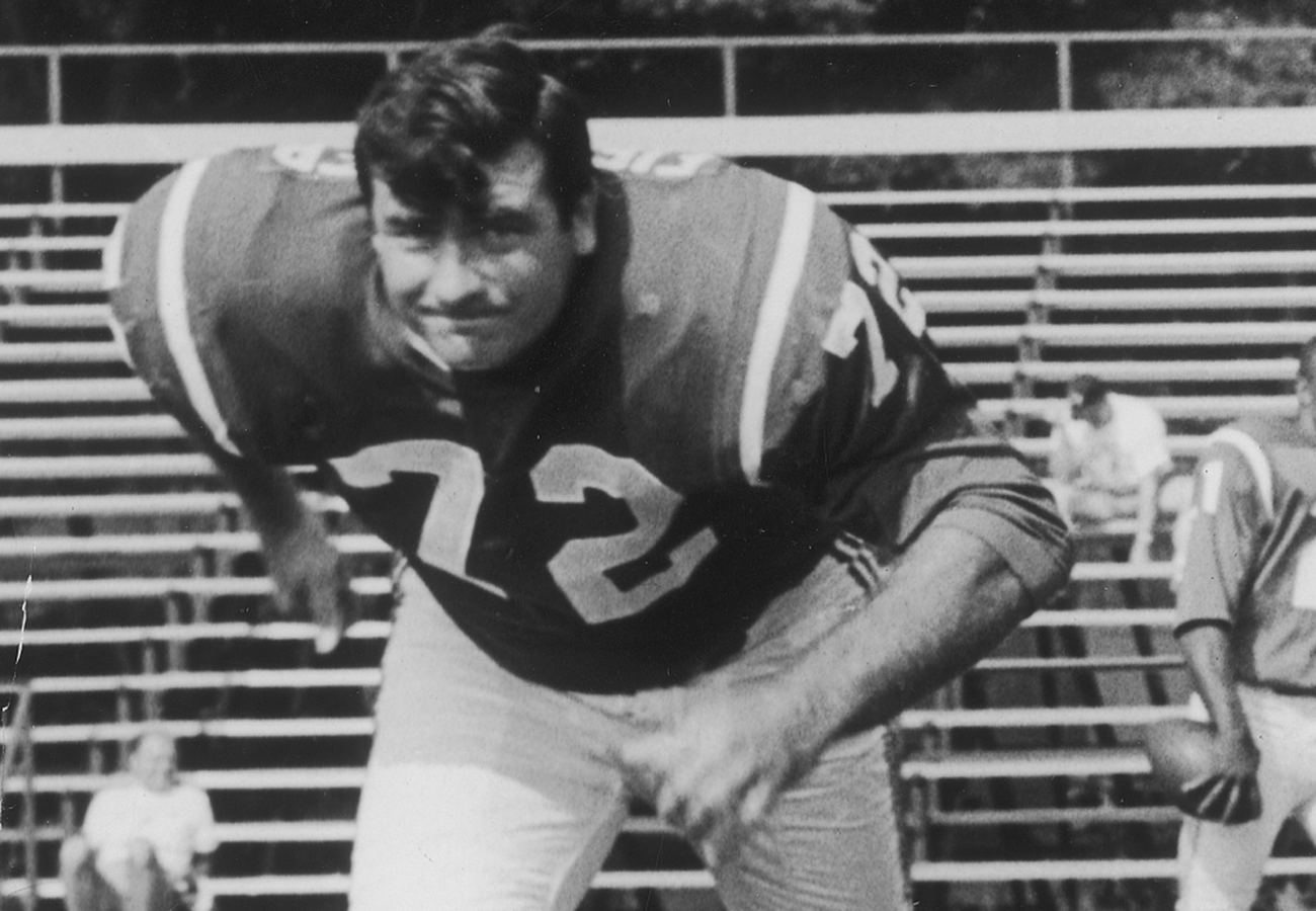 Larry Eisenhauer played for the Patriots from 1961-69.