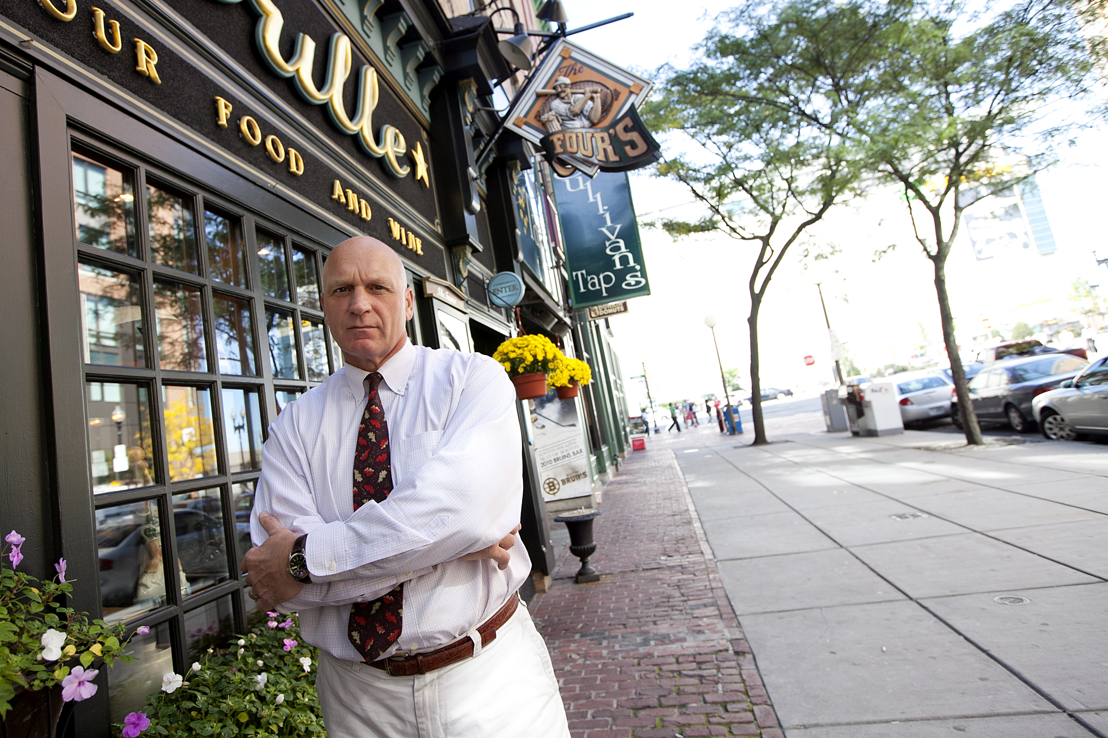 Colton outside The Fours on Canal Street in 2011
