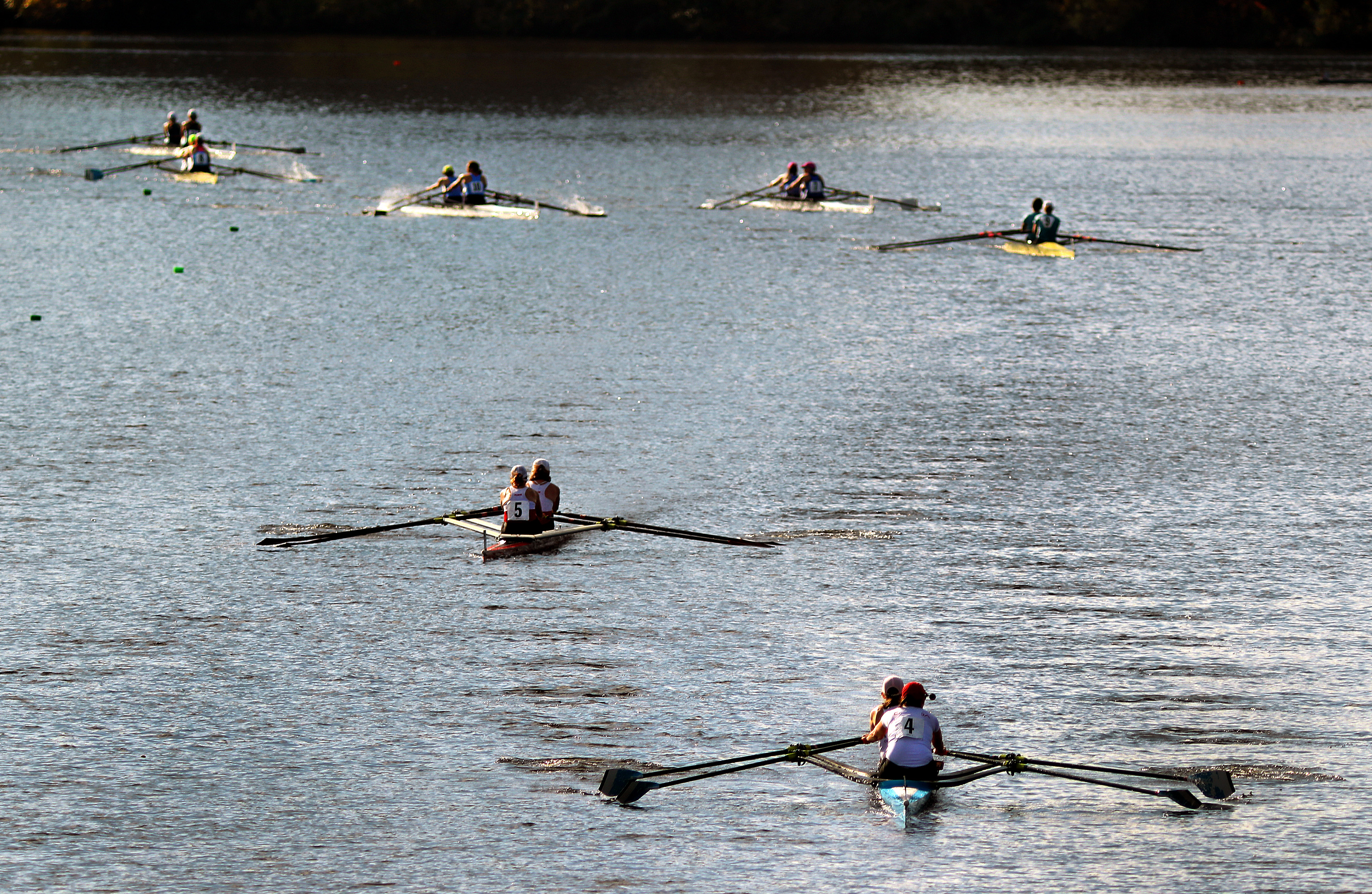 The women's senior master doubles event was part of the first day of competition Friday.