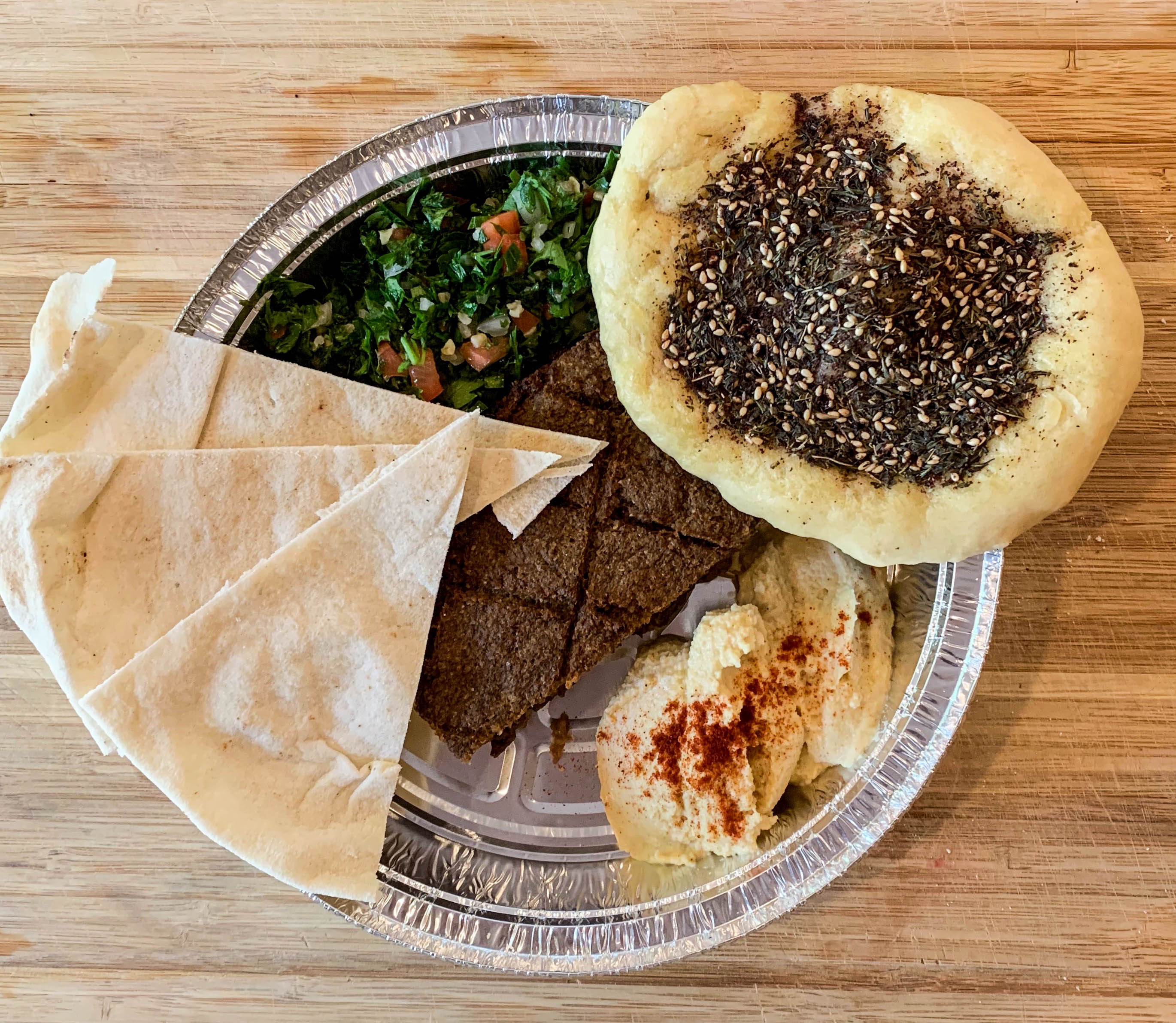 Food from Kibbeh Kitchen.