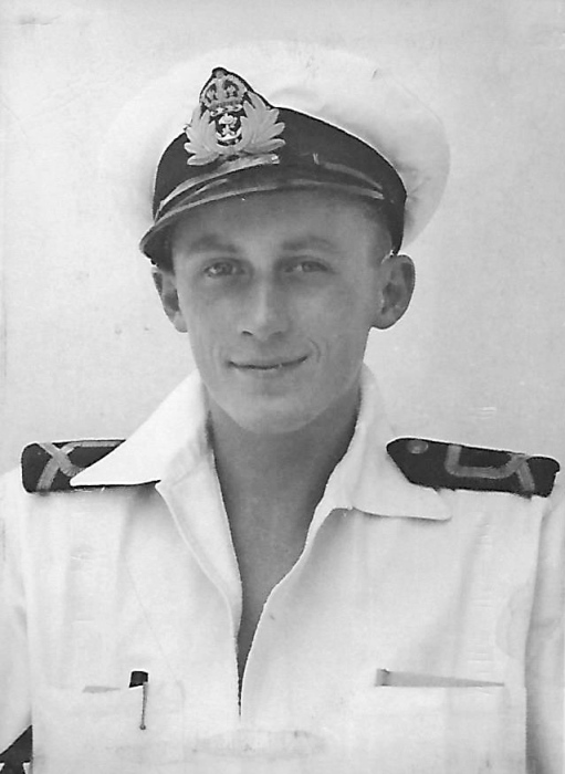 Ian Menzies in his Royal Navy uniform during World War II.