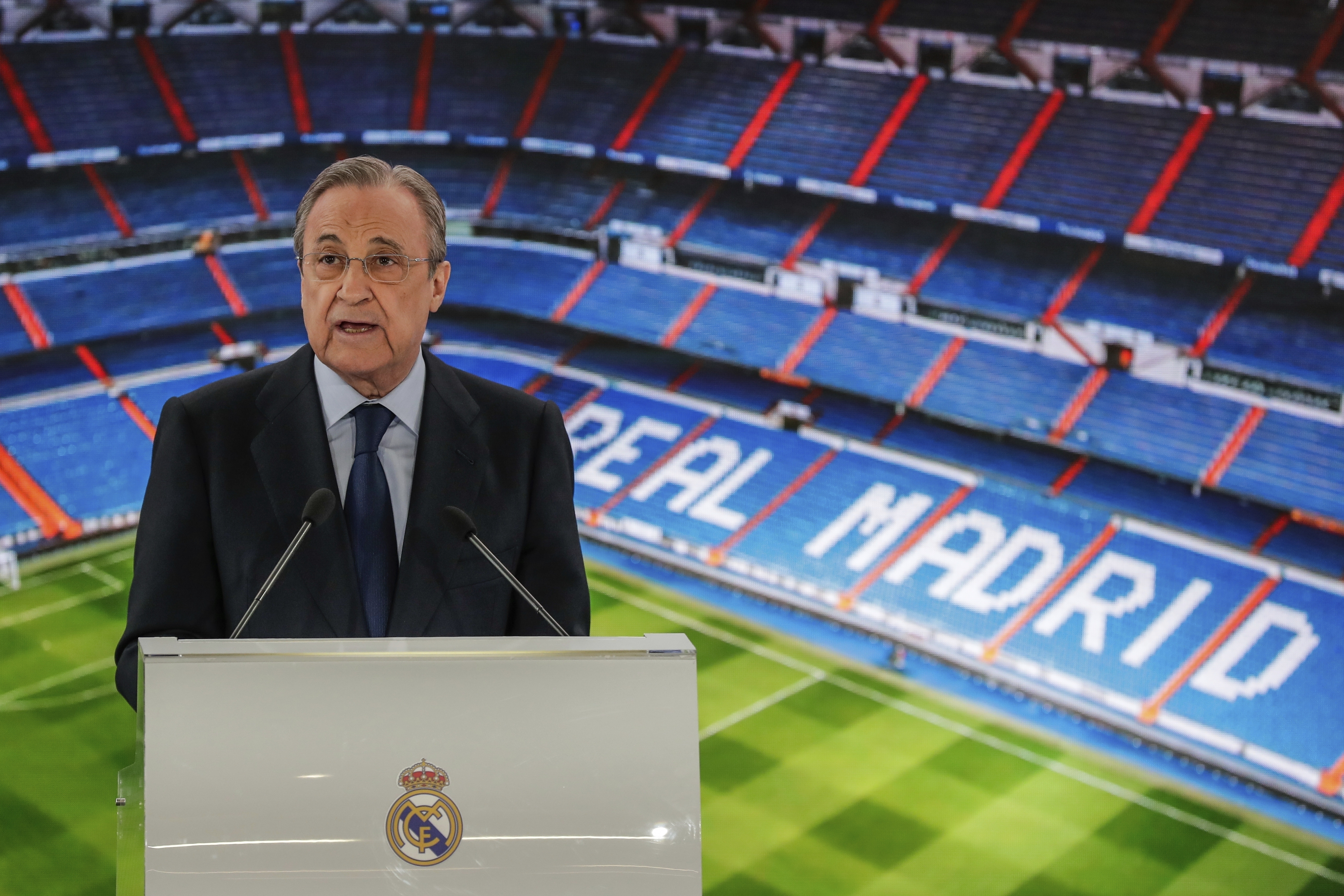 Real Madrid's President Florentino Perez had been the driving force behind the creation of the Super League.