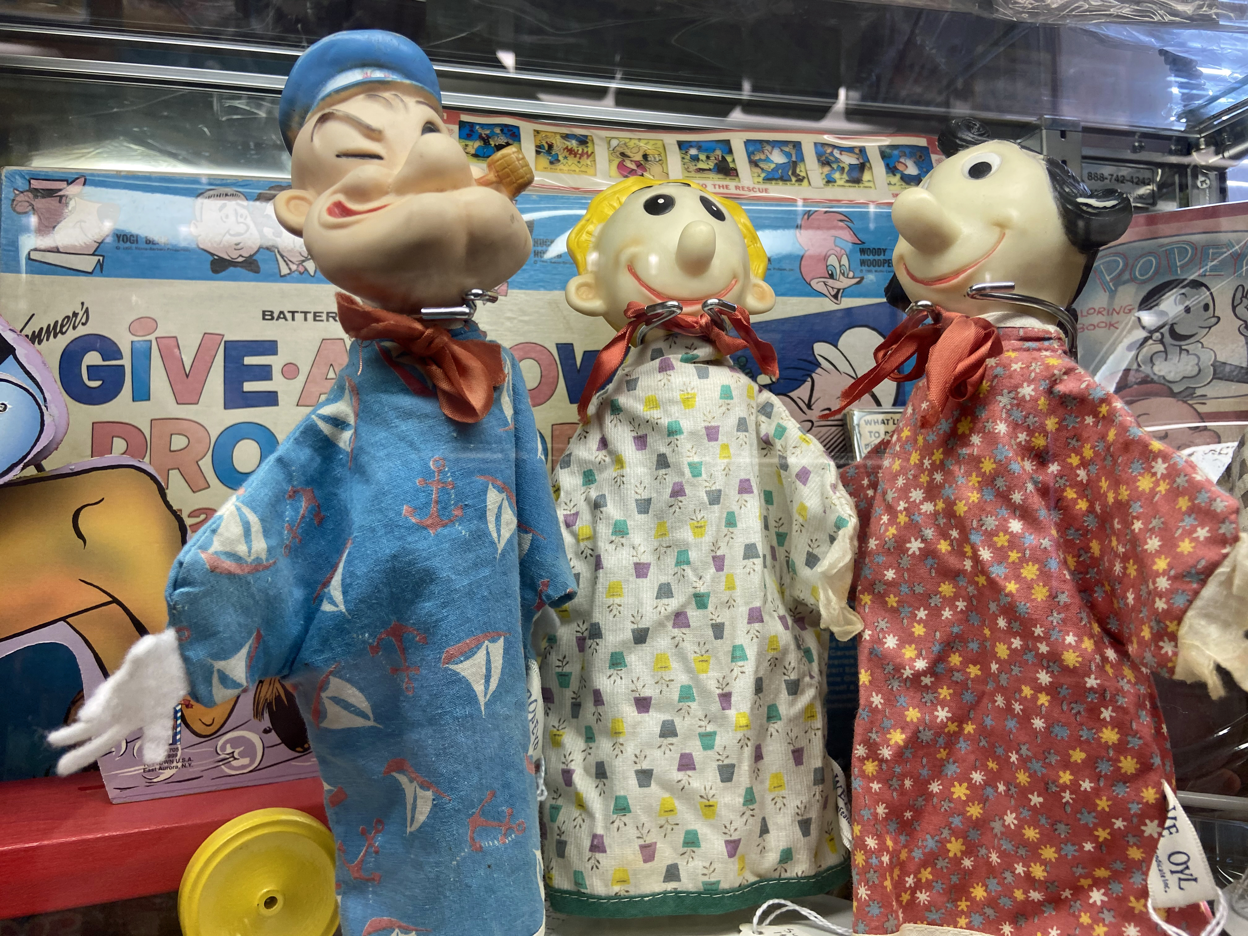 Popeye the sailor was museum founder Herb Barker’s personal favorite. The museum owns at least 1,000 Popeye pieces, including one worth about $14,000.