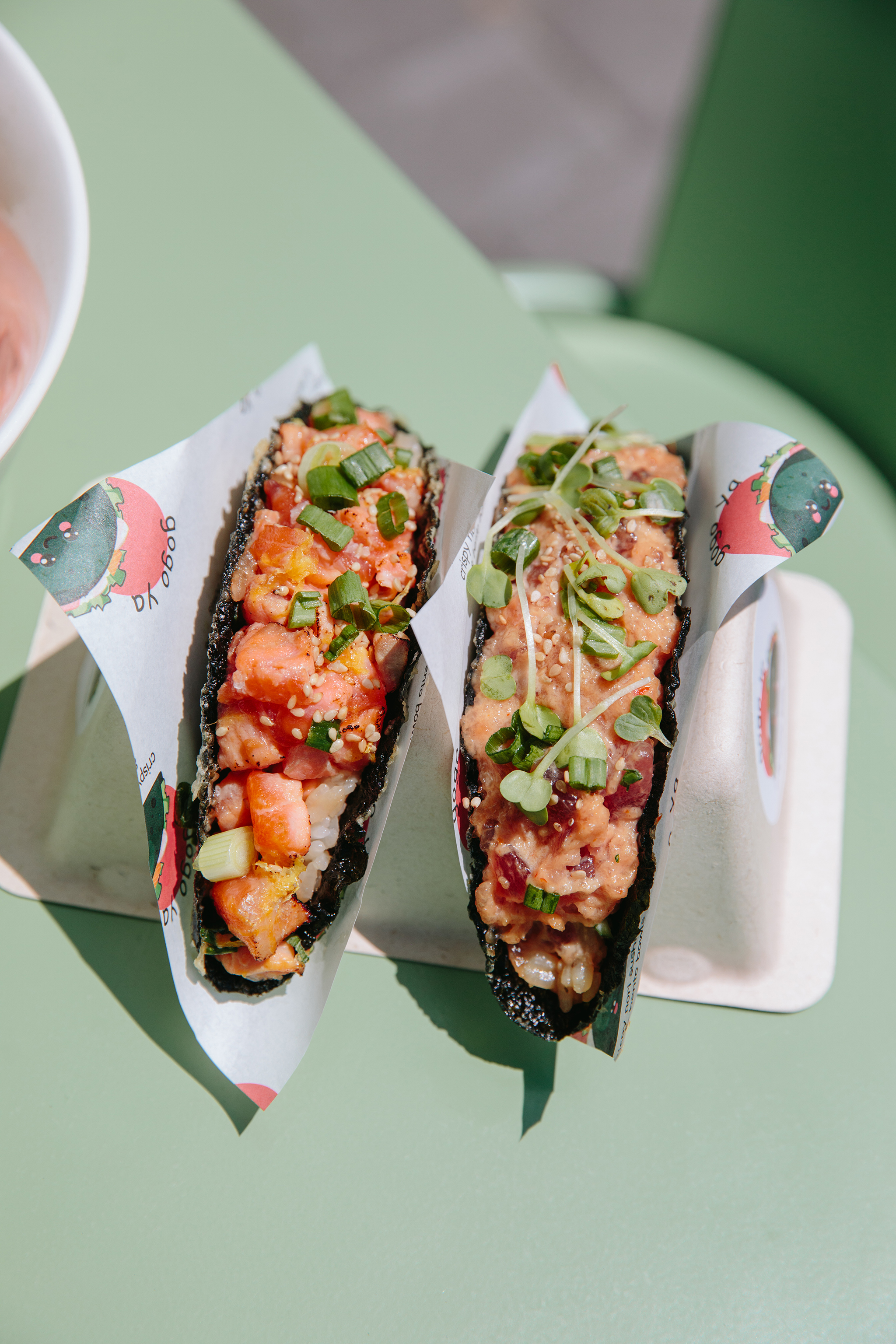 Tacos at Gogo Ya, an offshoot of O Ya Boston.