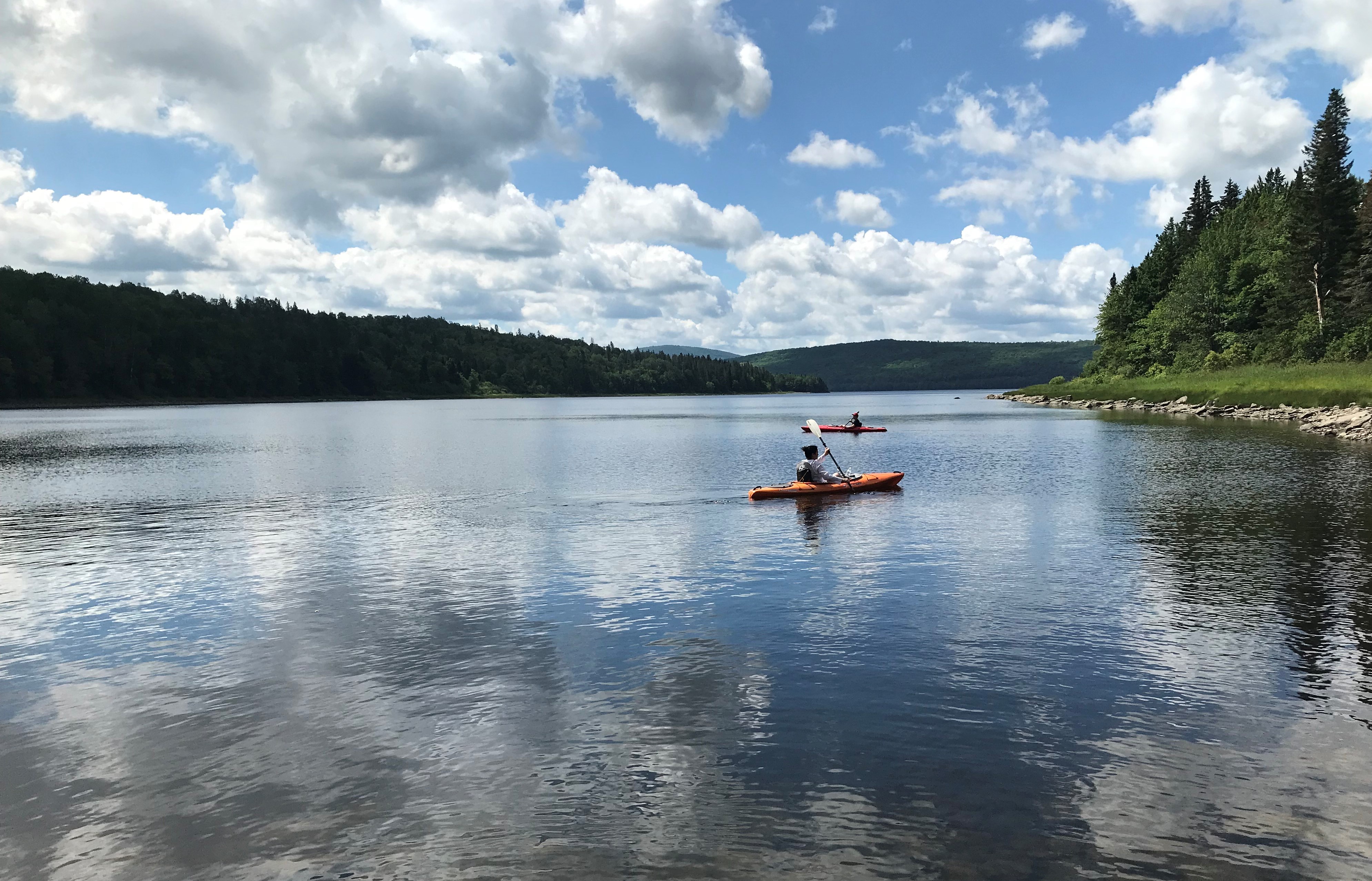 Kayakers on Lake Francis.