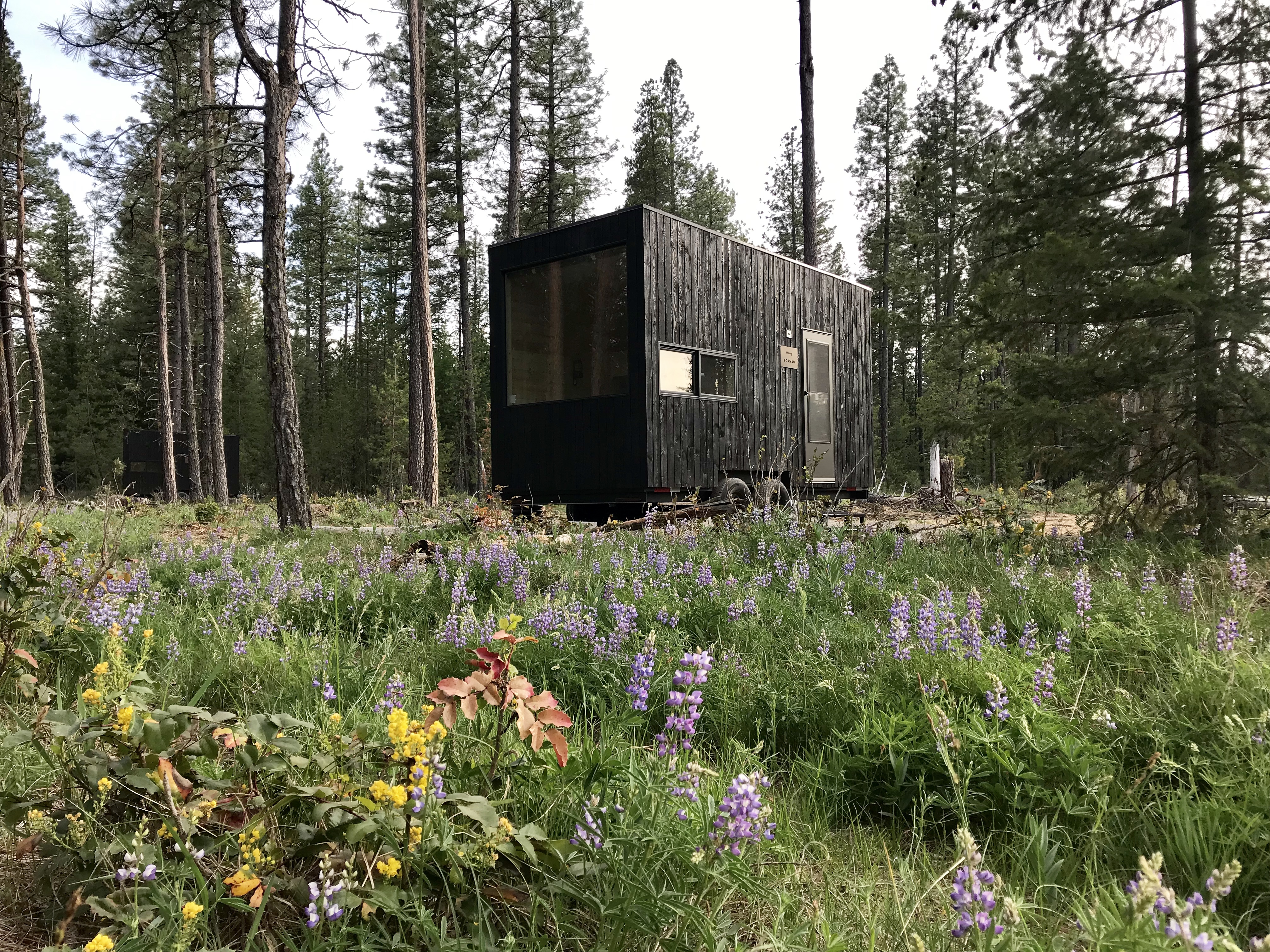A Getaway cabin. These tiny cabins have become popular through the pandemic.