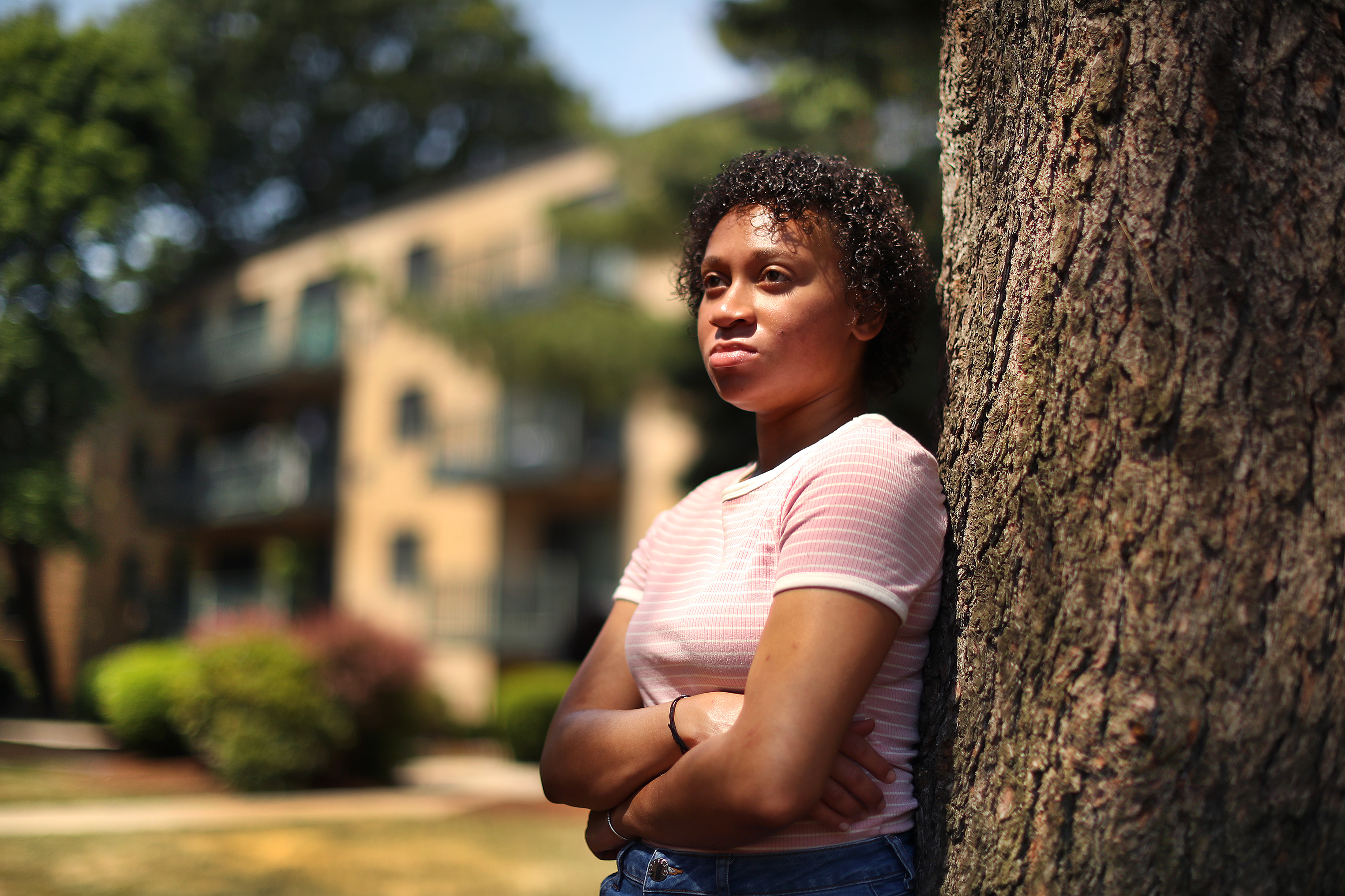 Jade Brooks, 22, said she fears she and her mother will be evicted when the moratorium on paying rent expires.