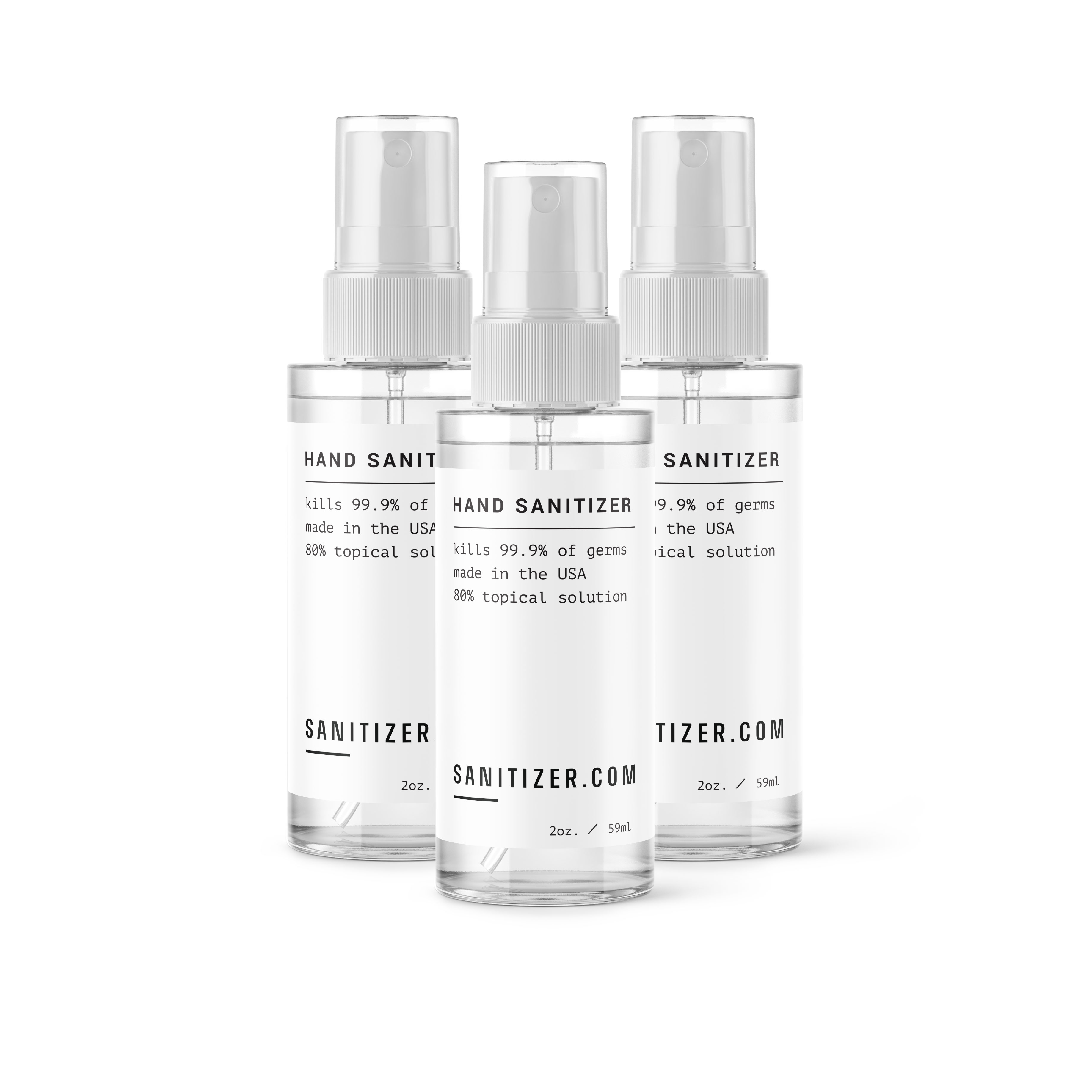 The hand sanitizer from Sanitizer.com.