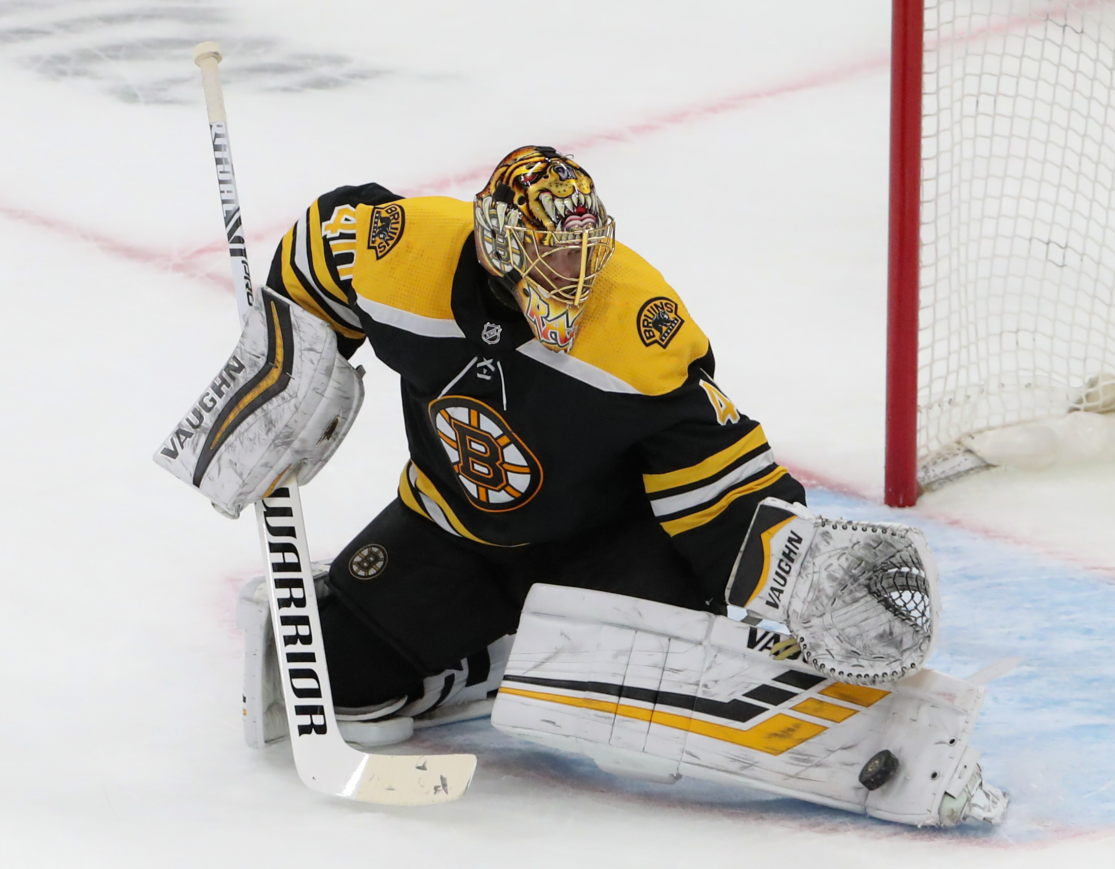 Tuukka Rask figures to get the call in net in the series finale.