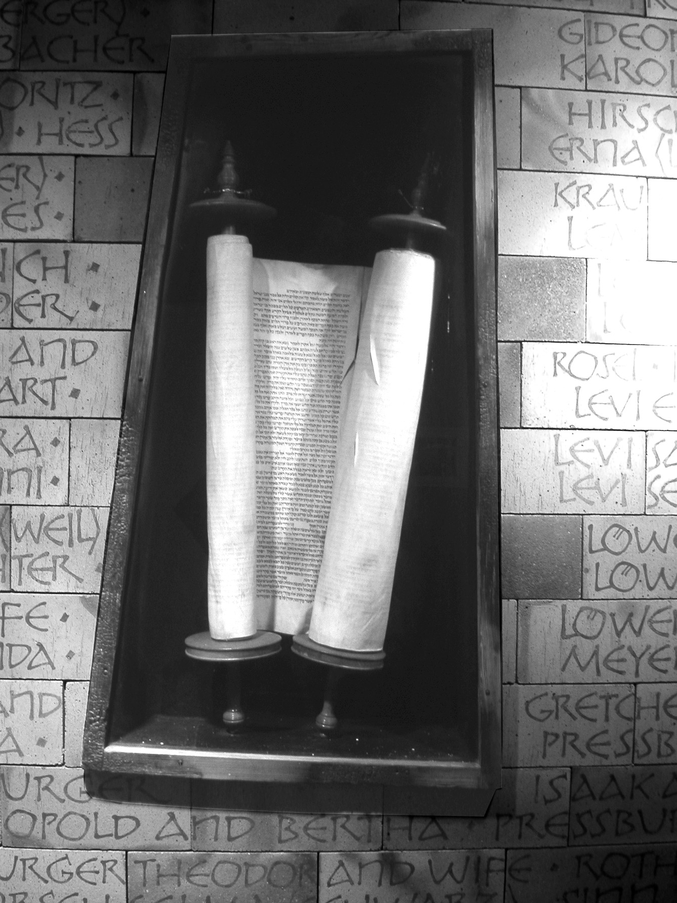 The Rexingen village Torah, one of two rescued by Christians after Kristallnacht in 1938.
