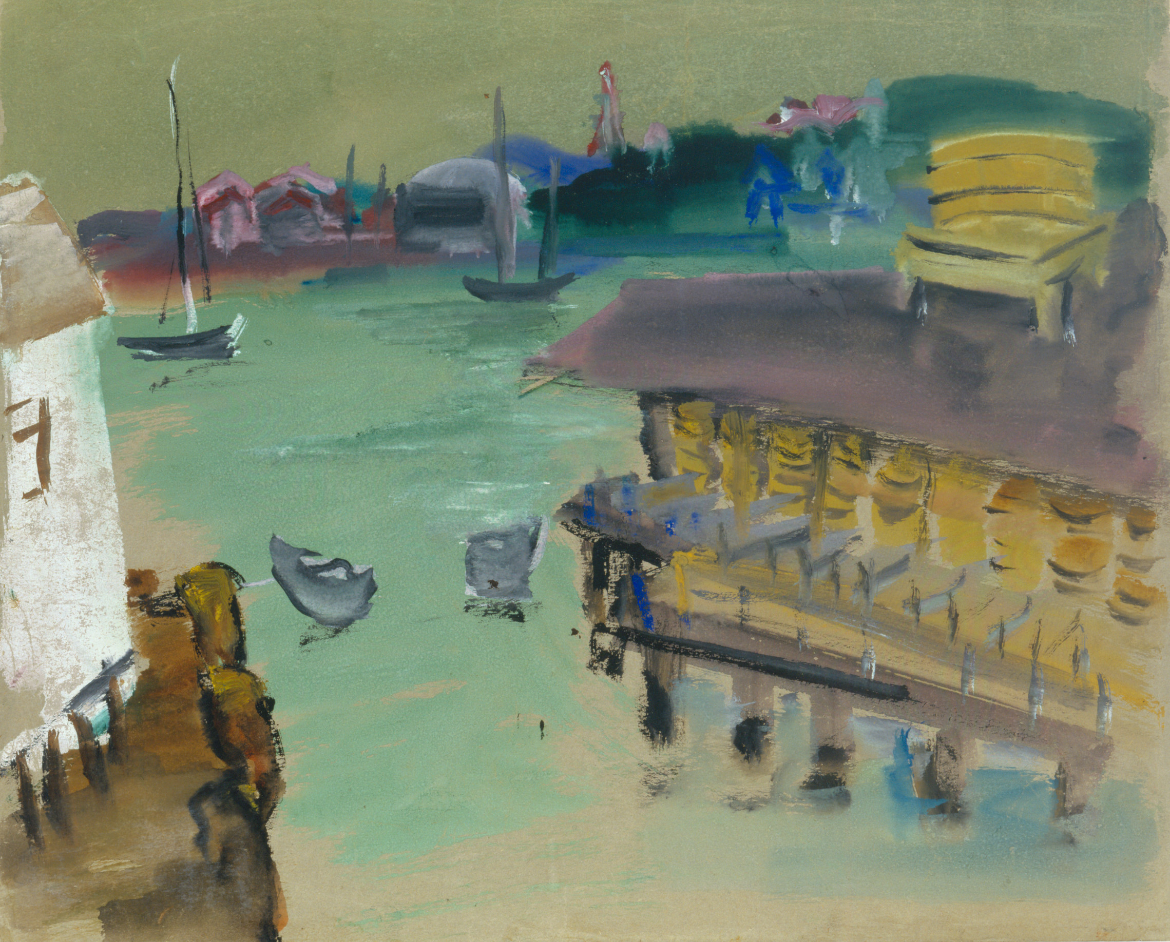 Mark Rothko, Untitled (wharf, Gloucester, Massachusetts), 1934. 