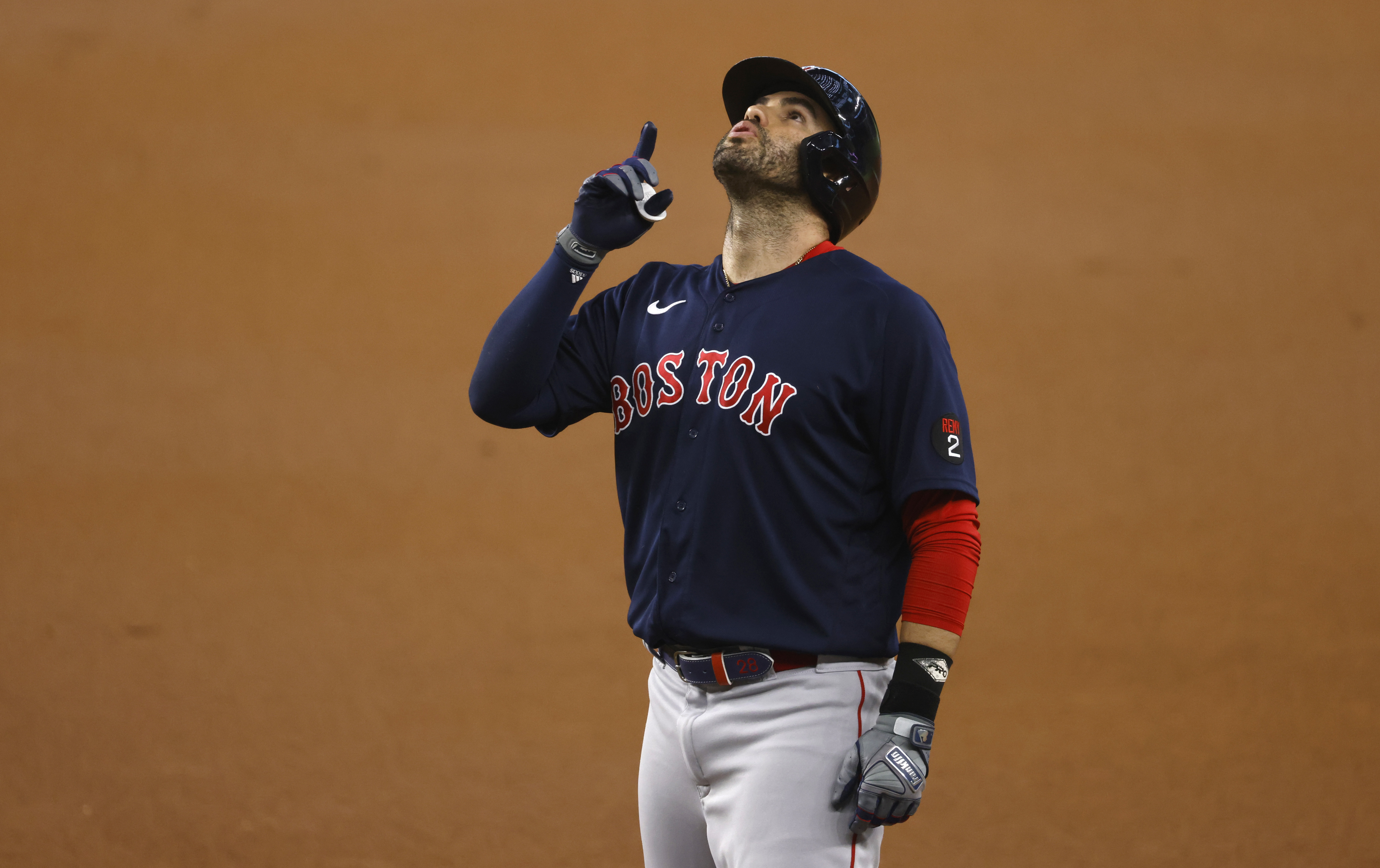 J.D. Martinez discussed his time with the Red Sox, thoughts on his future