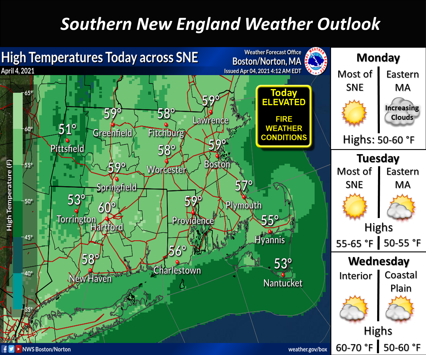 Inland areas will be mild this week.