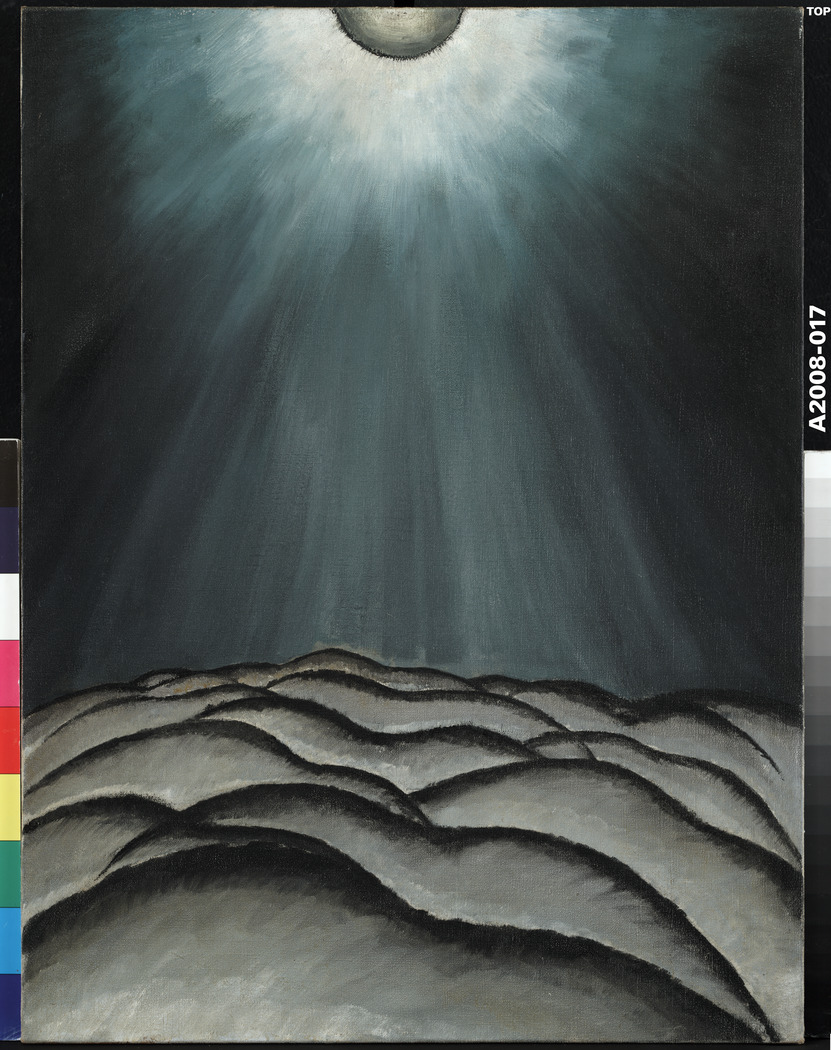 Arthur Dove's "Moon and Sea No. II," from 1923.