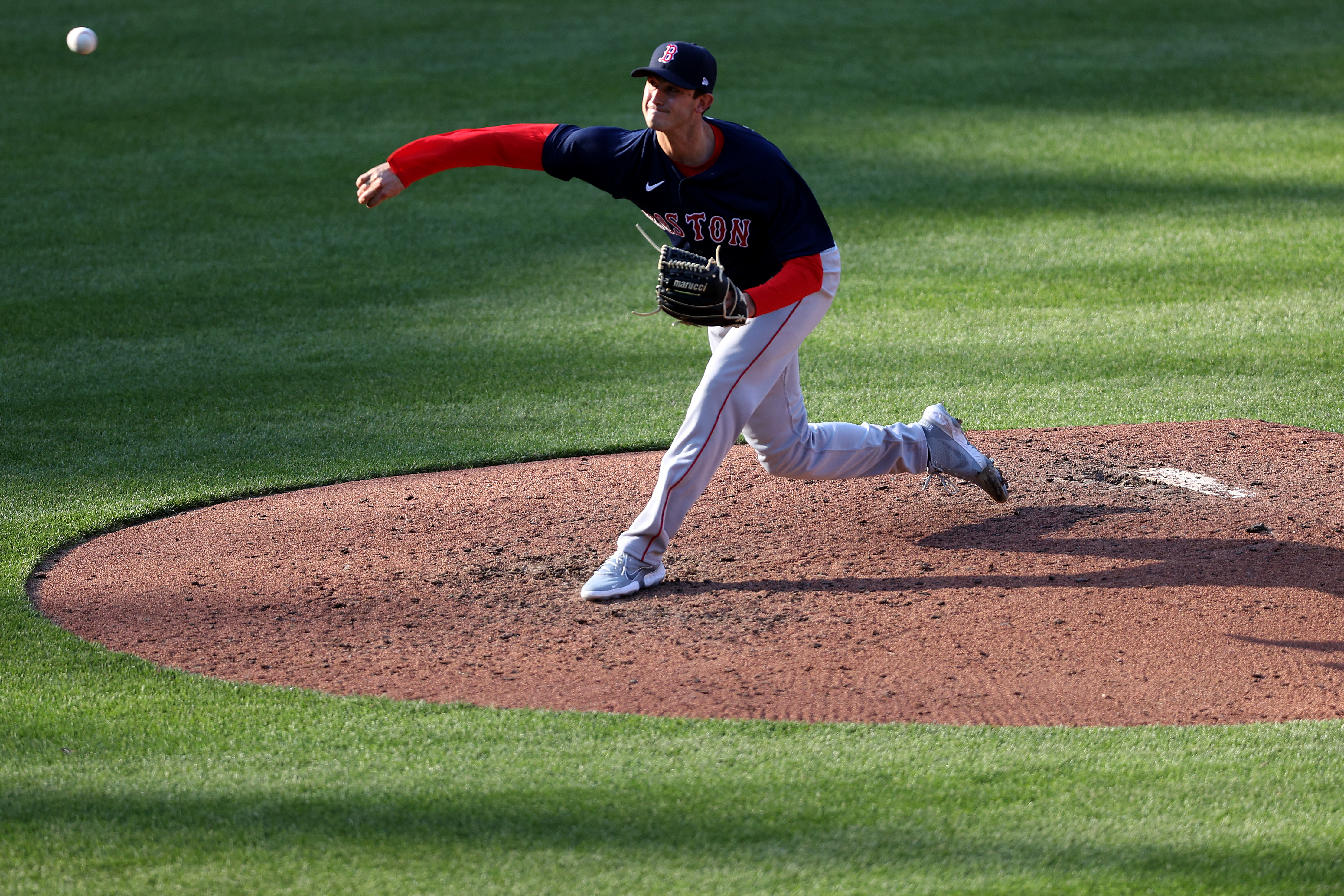Garrett Whitlock was part of a group of relievers who threw four scoreless innings Thursday.